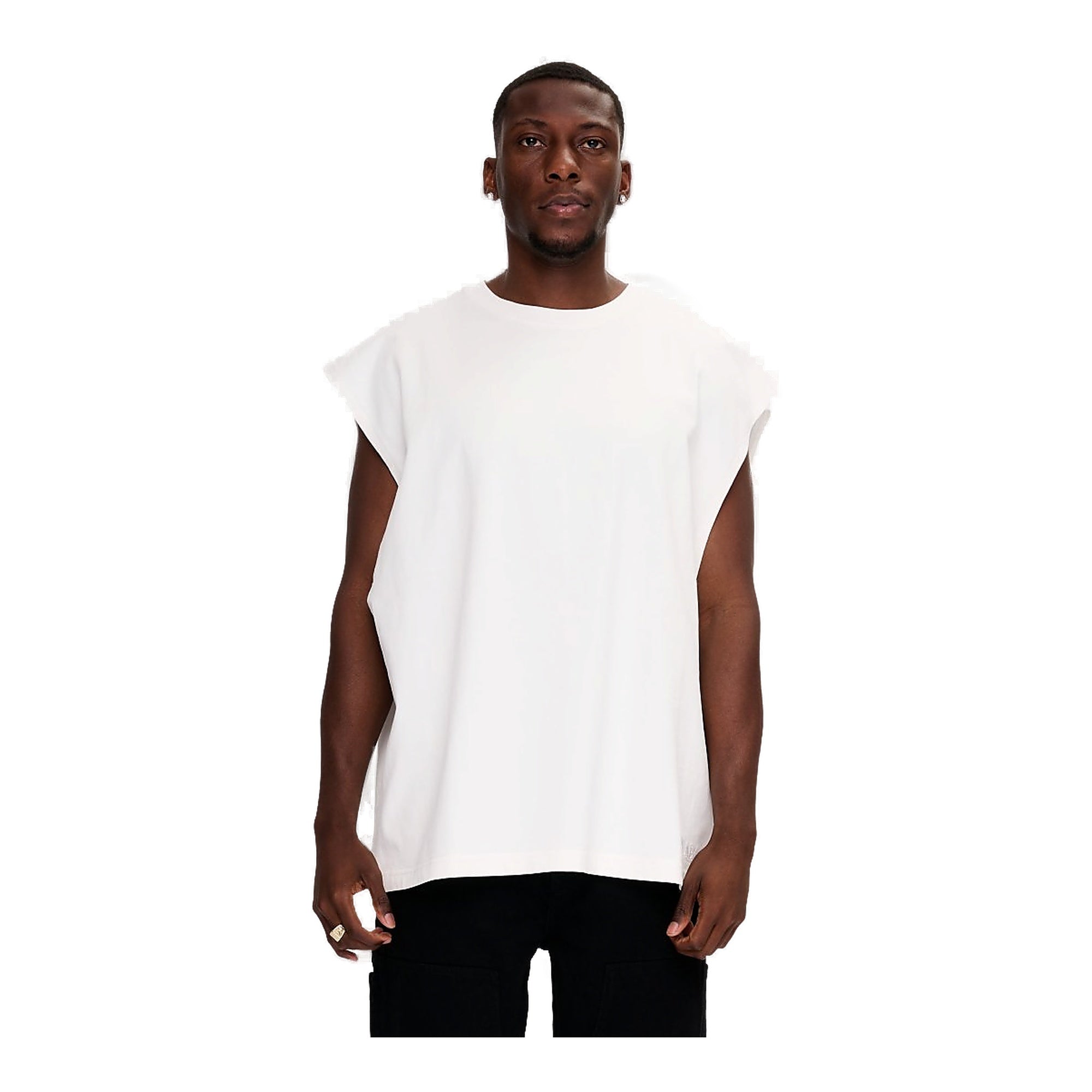 Valabasas Essential Sleeveless Tee White - Breathable Fabric