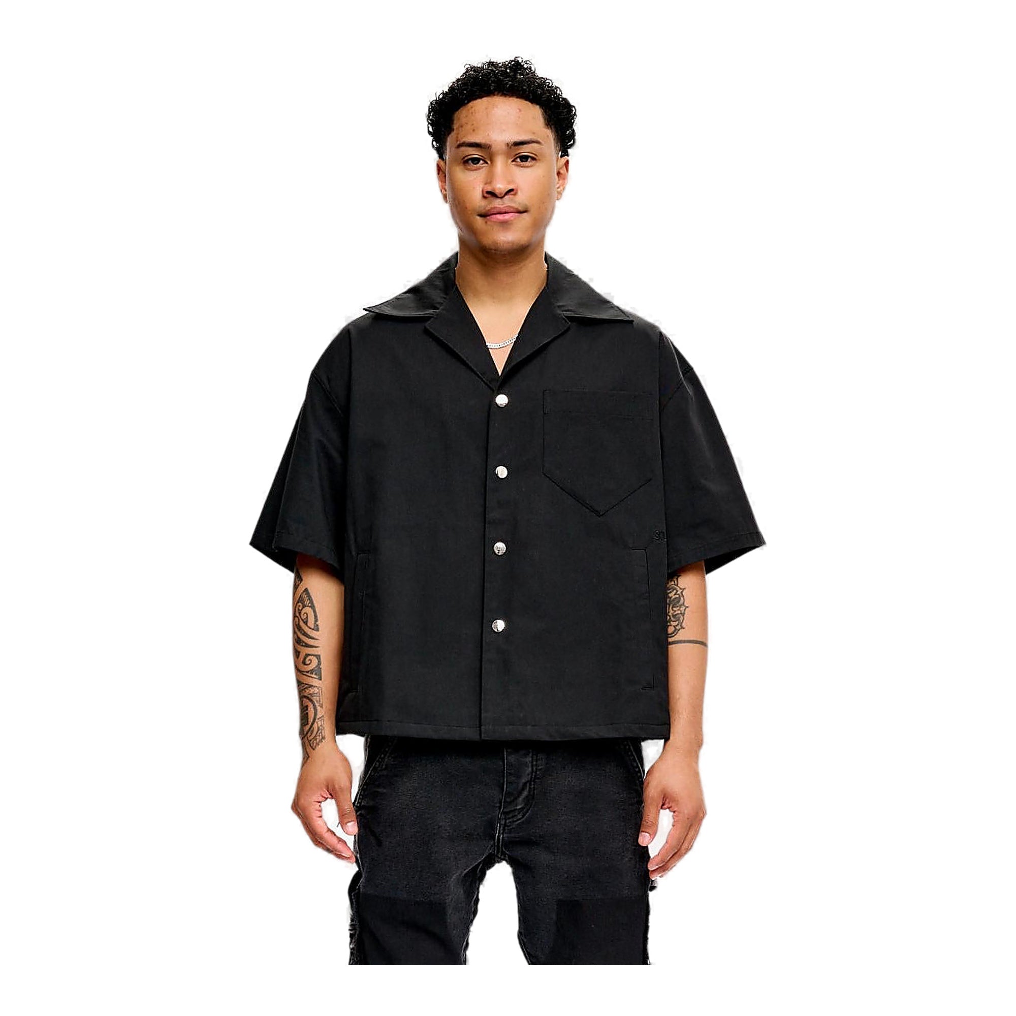 Silnt Chptrs Back Print Shirt - Oversized