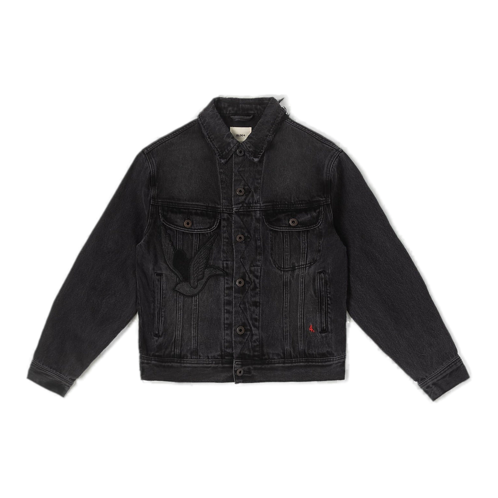 Bldg4 Black Trucker Jacket