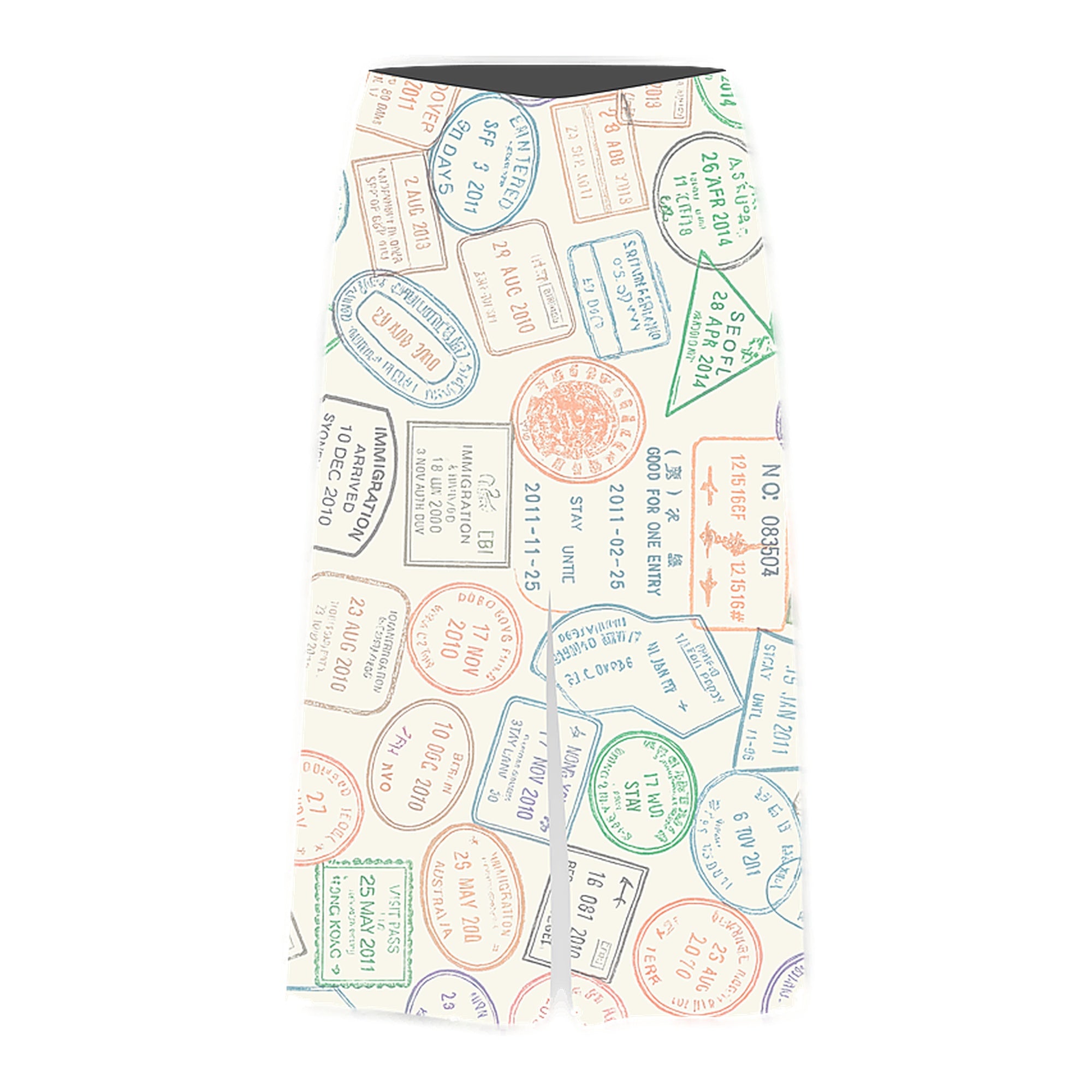 Red Letters Where U Are Men's Pants - White