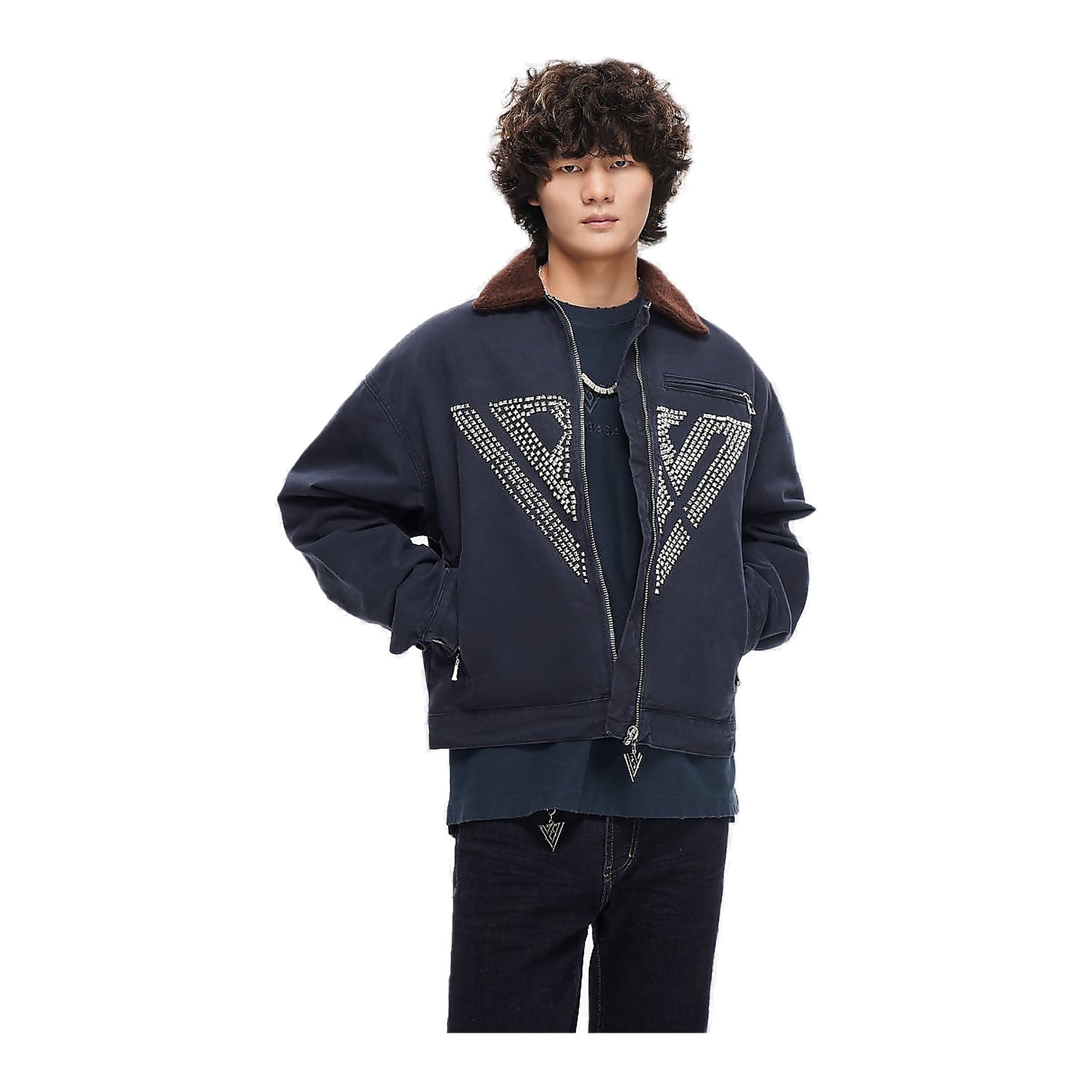 Valabasas Orient Jacket - Studded Emblem Indigo