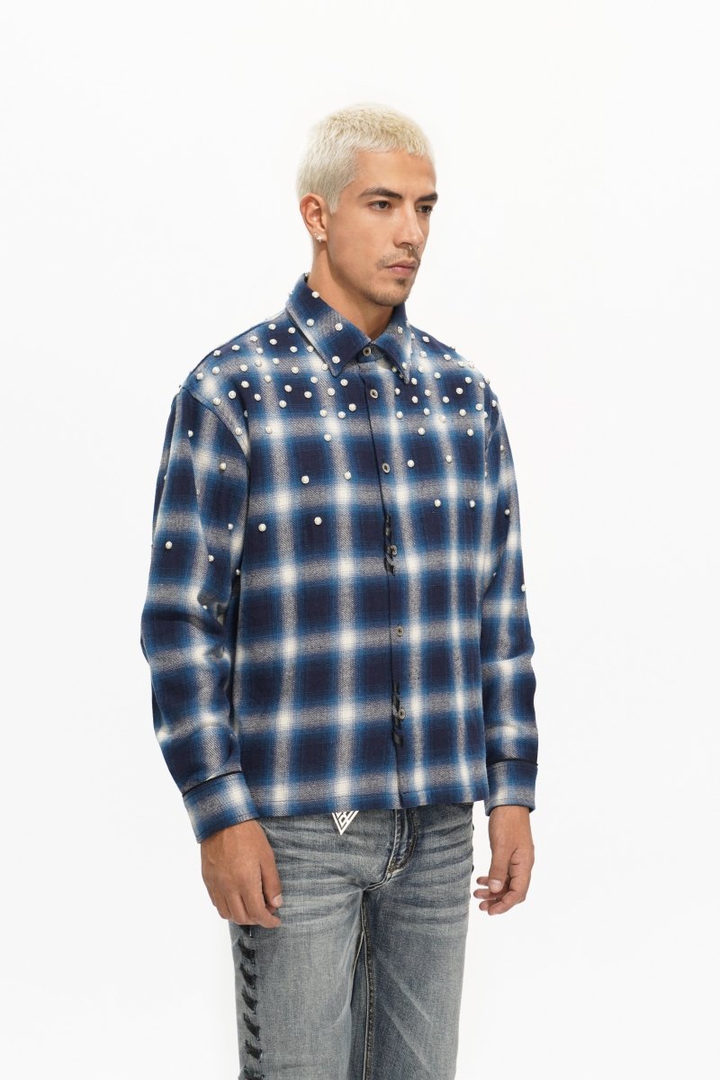 Cadence Blue Flannel - Valabasas