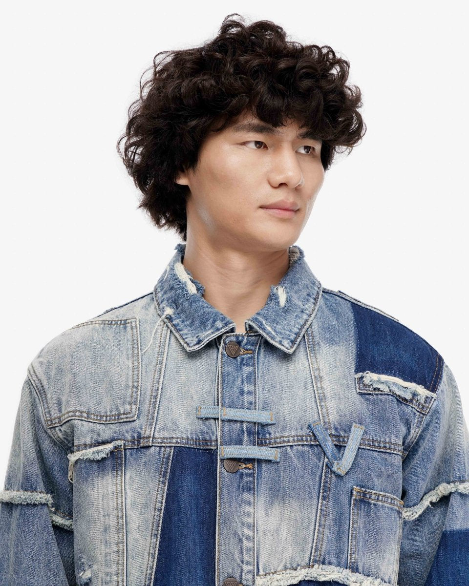 Caelric Blue Light Blue Denim Jacket - Valabasas
