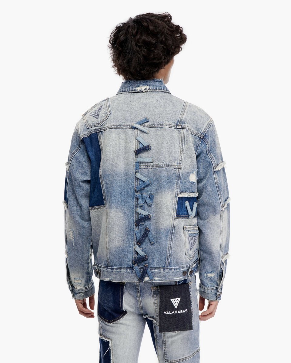 Caelric Blue Light Blue Denim Jacket - Valabasas