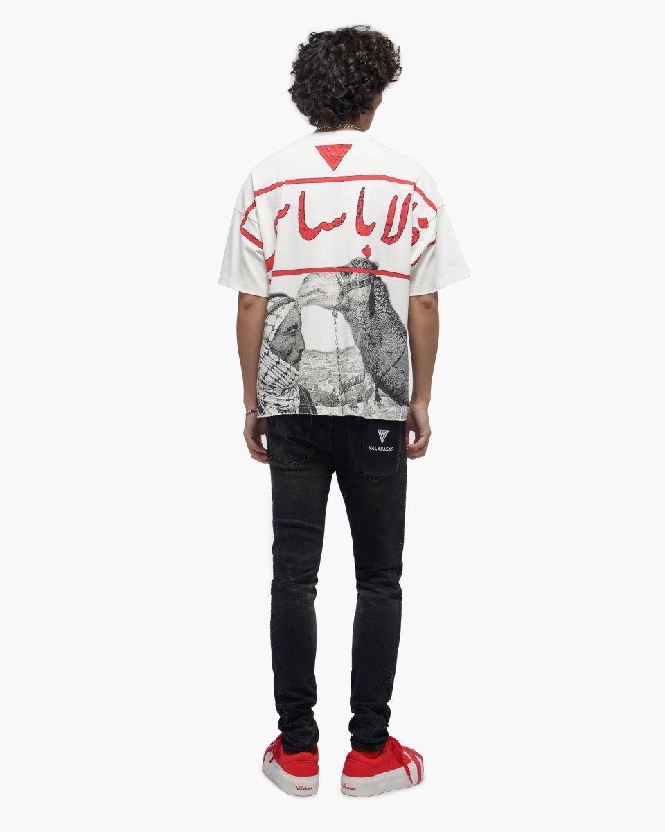 Camel White Tee - Valabasas