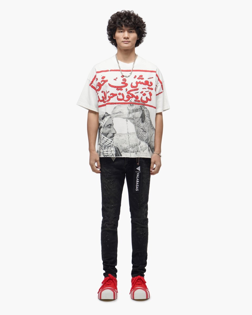 Camel White Tee - Valabasas
