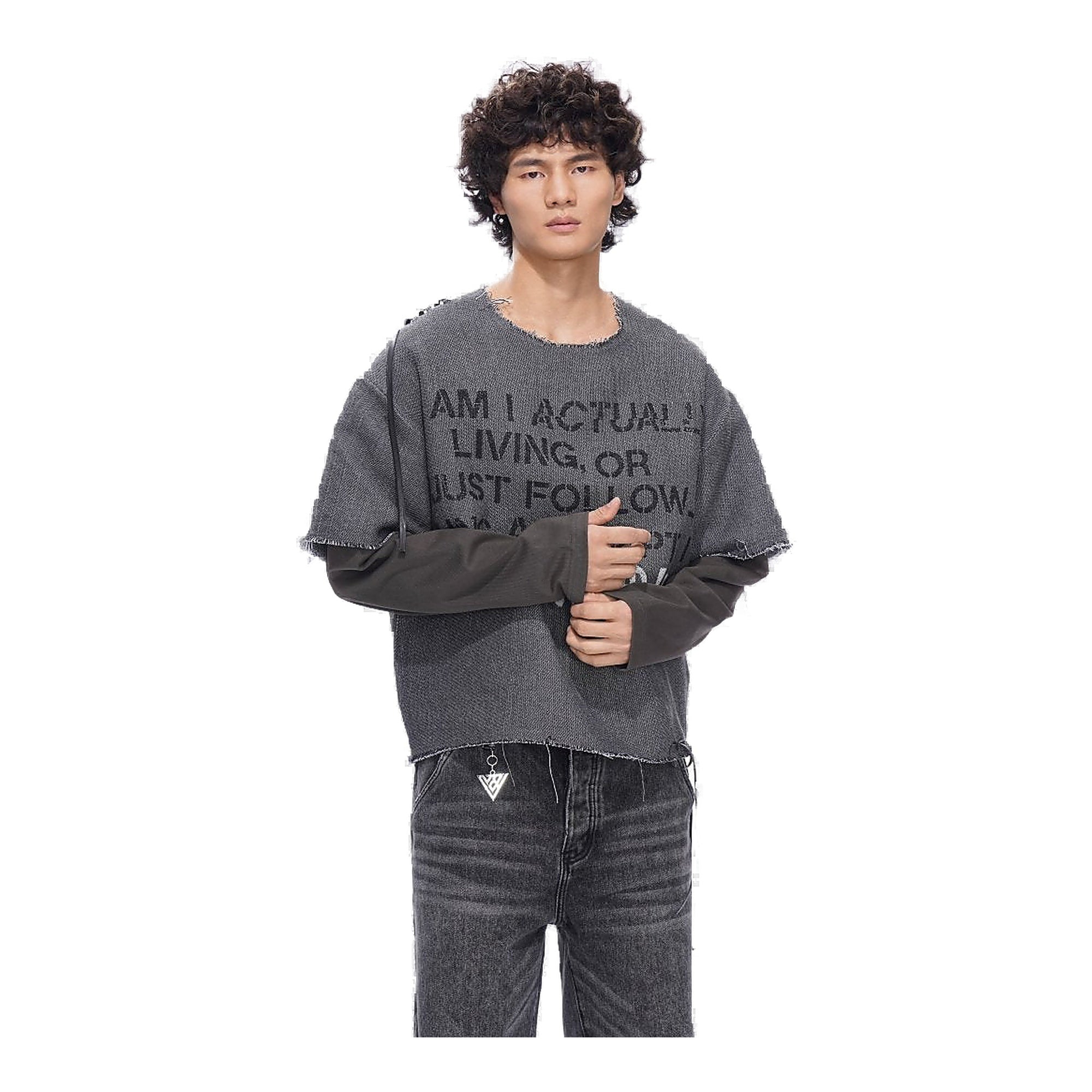 Valabasas Scripted Tee Men's T-Shirt - Gray