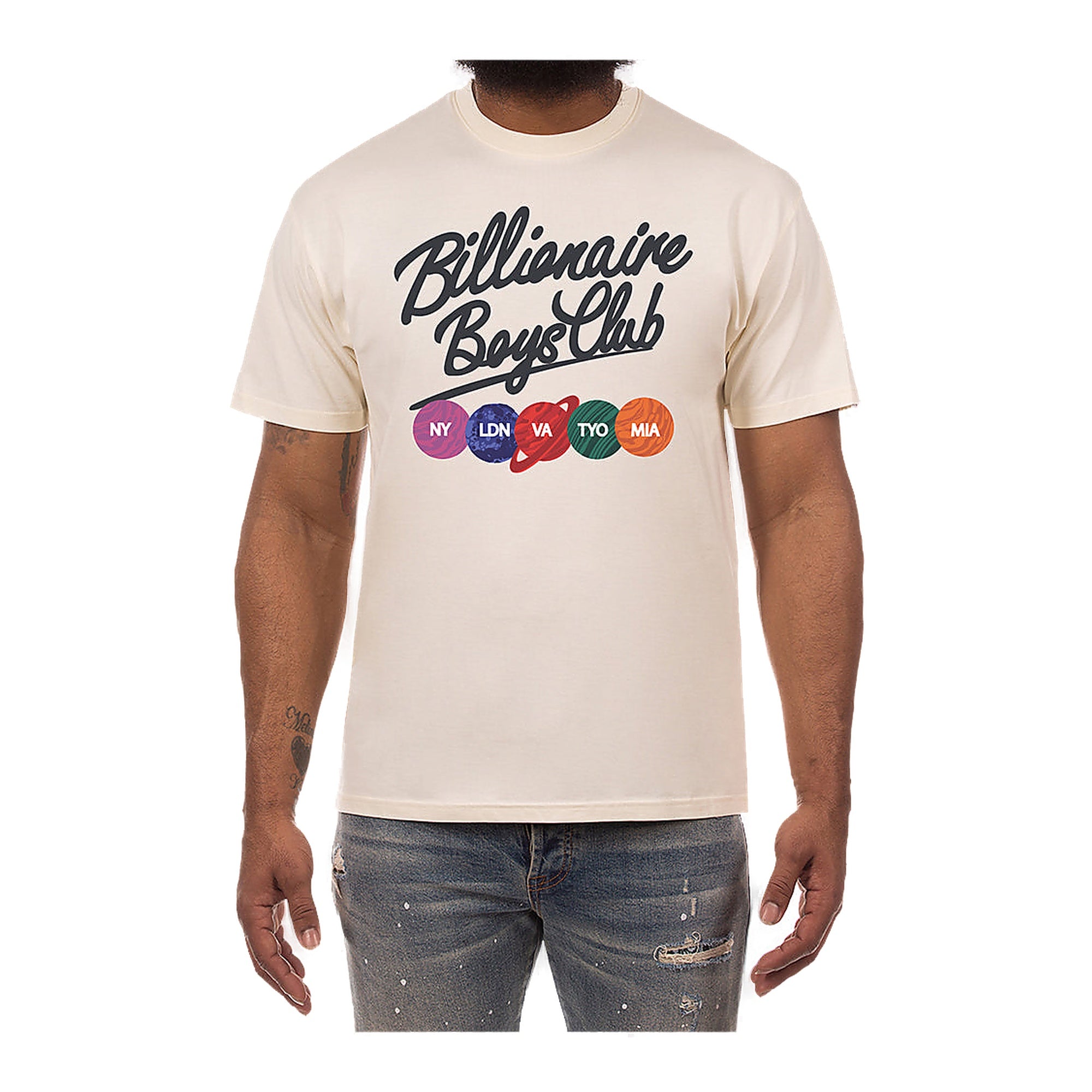 Billionaire Boys Club Align Ss Tee Men's T-Shirt - Beige