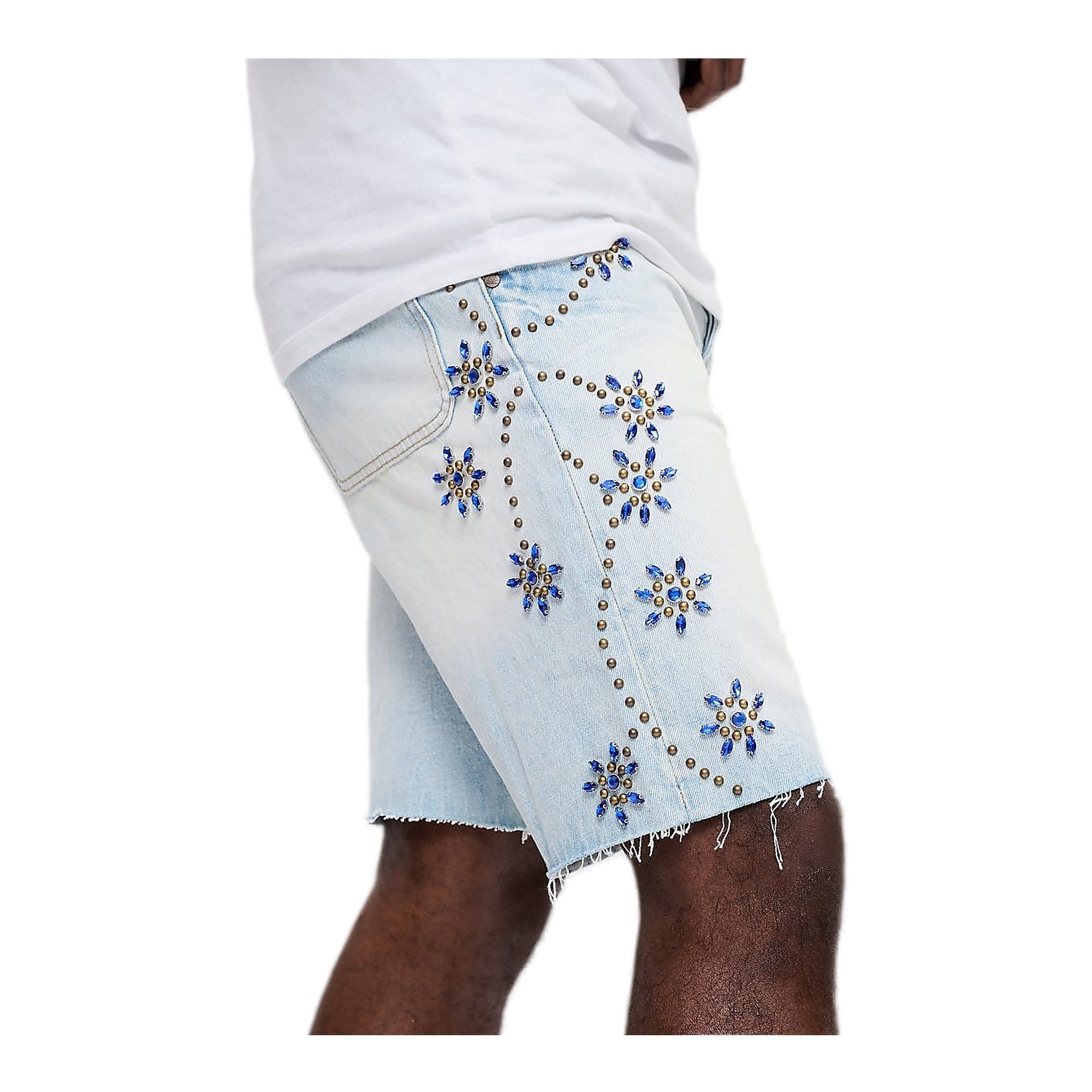 Valabasas Turning Men's Denim Shorts - Light Wash