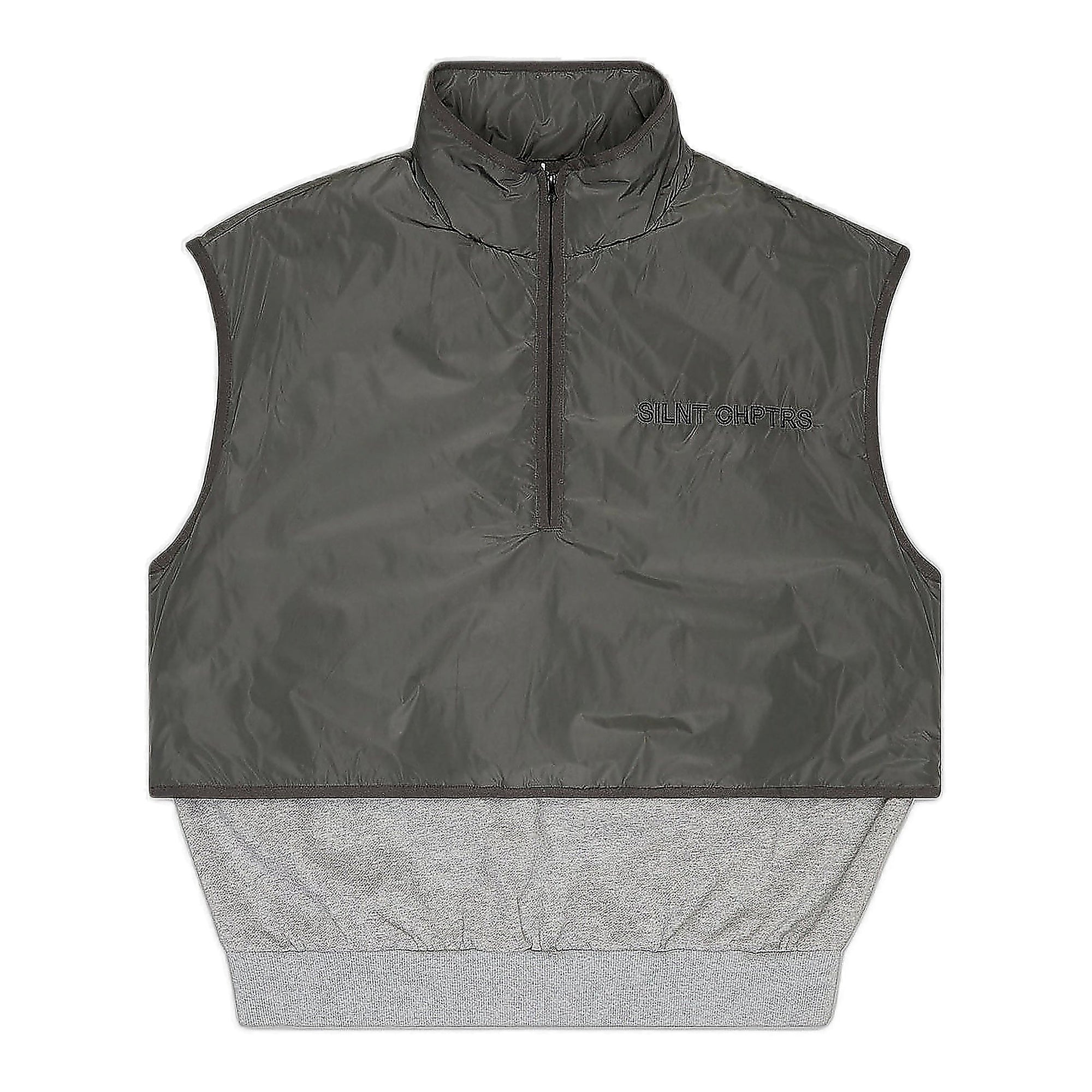 Silnt Chptrs Aviator Vest - Half-Zip Grey