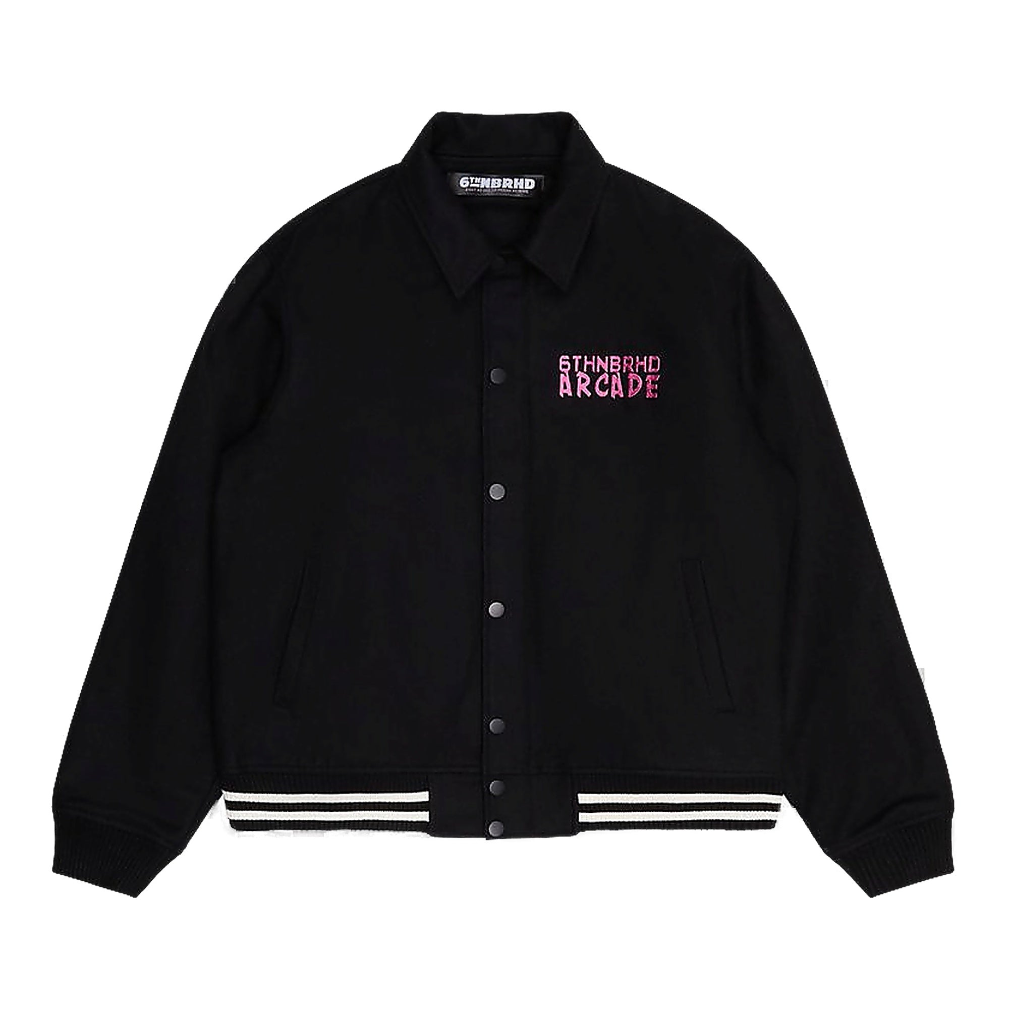 6Th Nbrhd Digital Jacket Men's Varsity - Embroidered Text