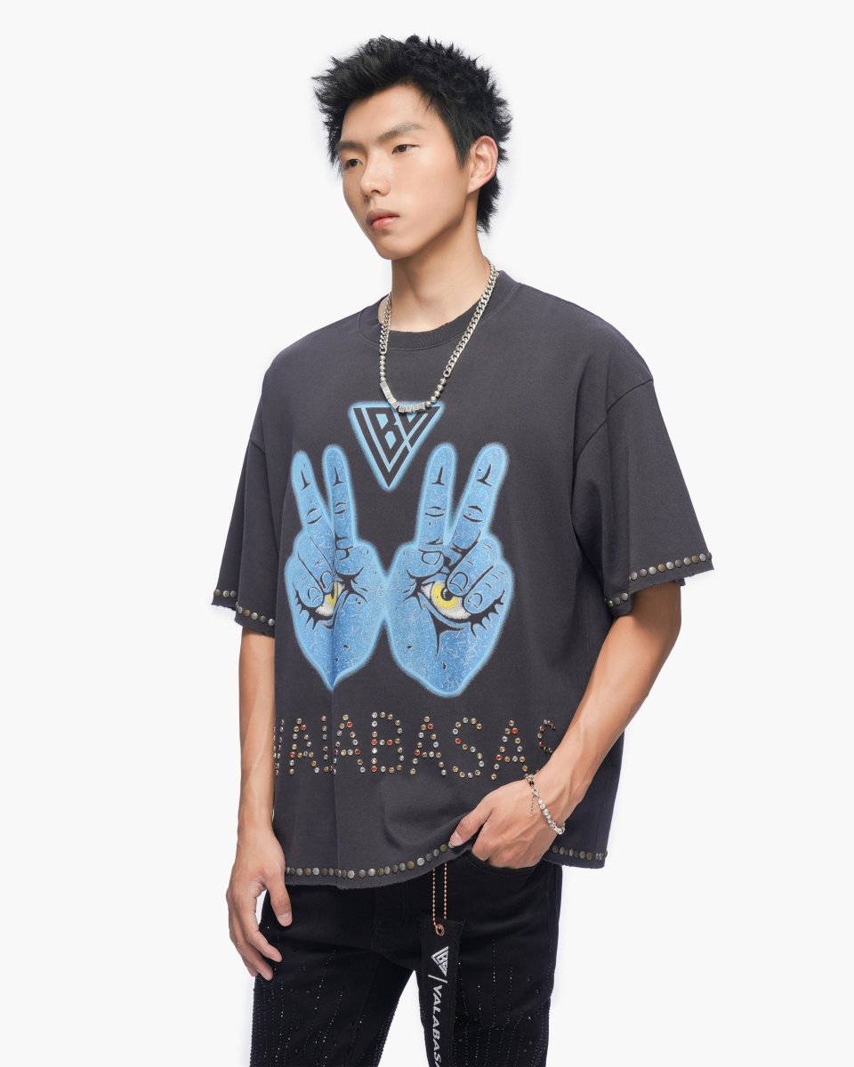 Clear Visions Vintage Grey Tee - Valabasas