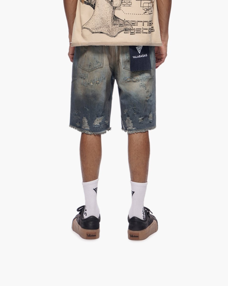 Clipped Jorts Dirty Washed - Valabasas