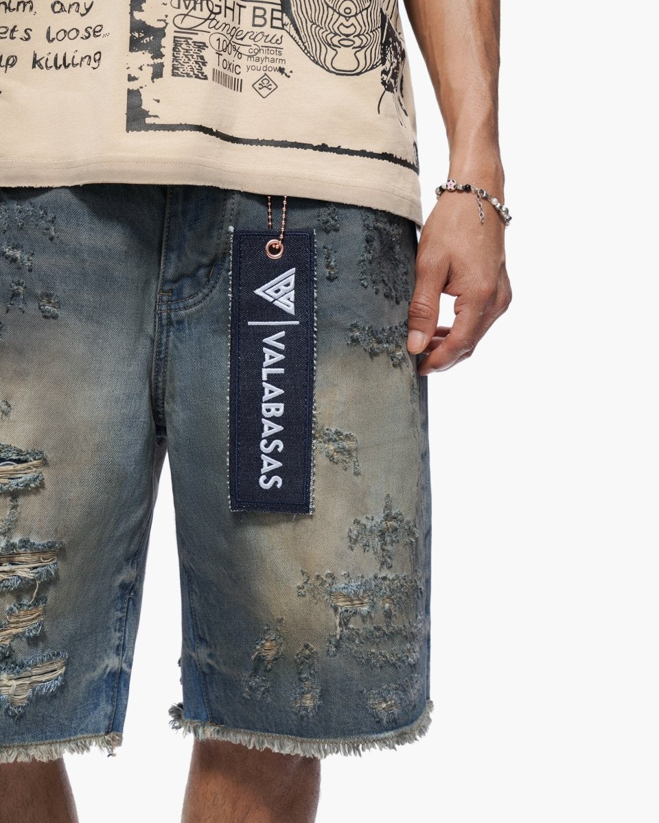 Clipped Jorts Dirty Washed - Valabasas