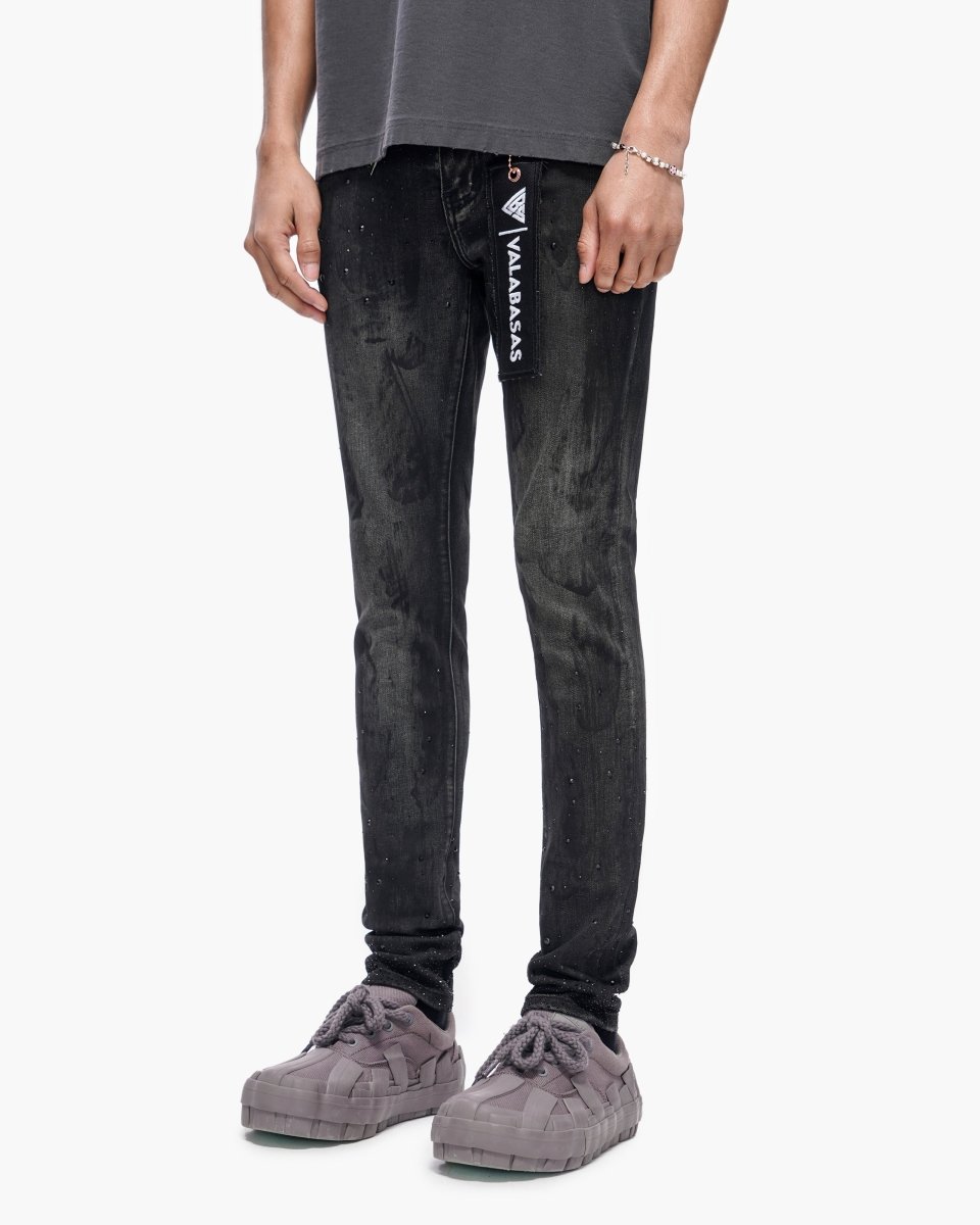 Cumilo Skinny Black Wash Jeans - Valabasas