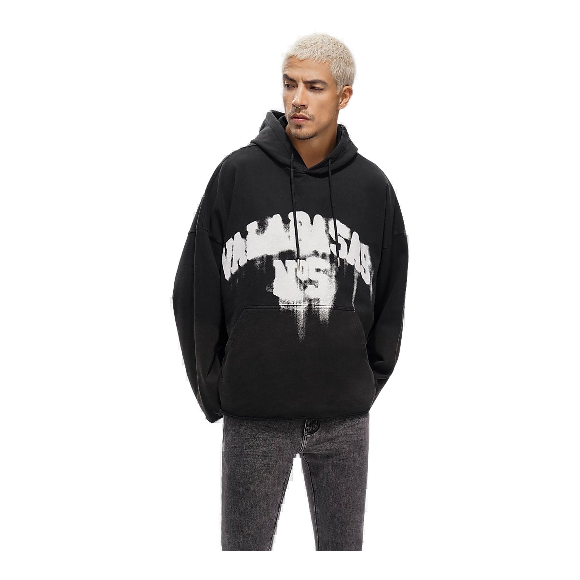 Valabasas Fifth Vintage Black Hoodie - Classic Fit