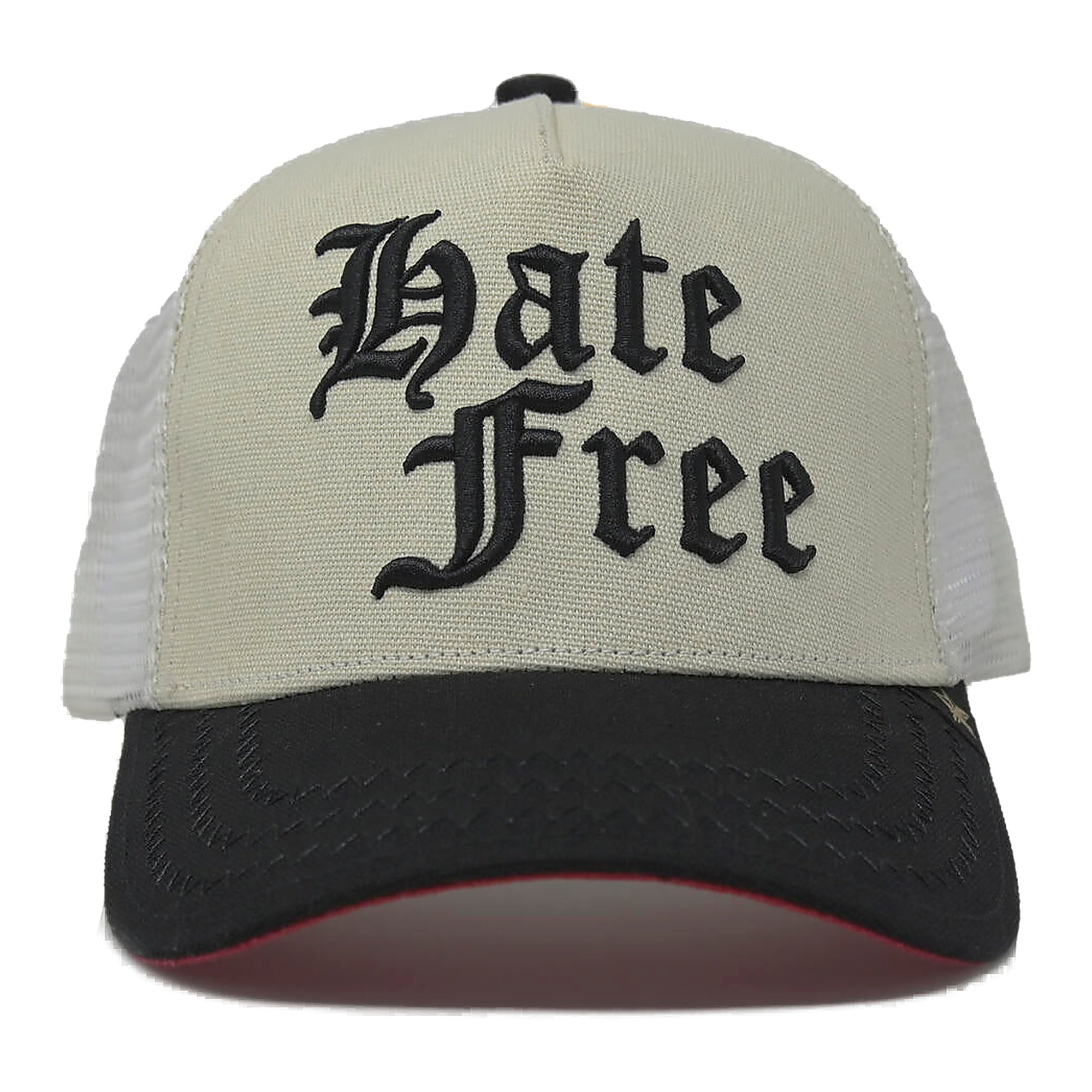 Gold Star Hate Free Trucker Hat - Beige