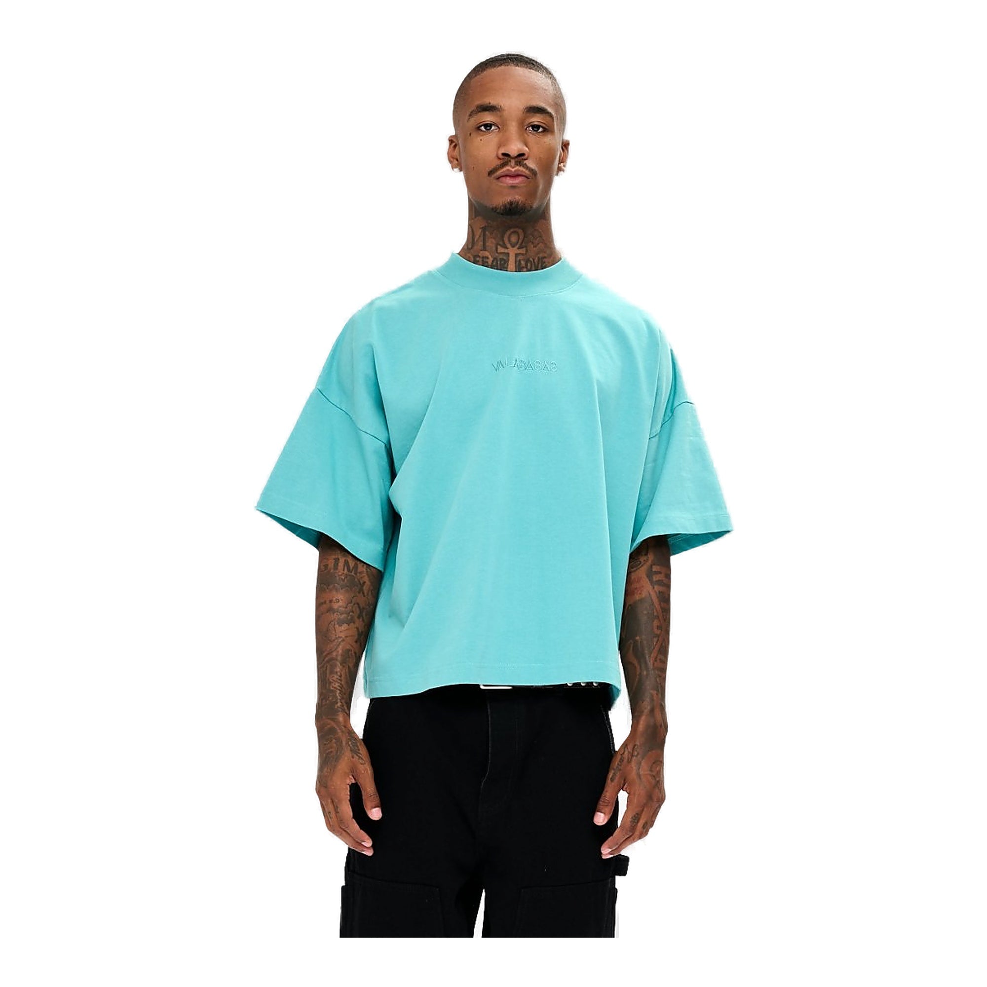Valabasas Essential Crop Tee Men- Turquoise
