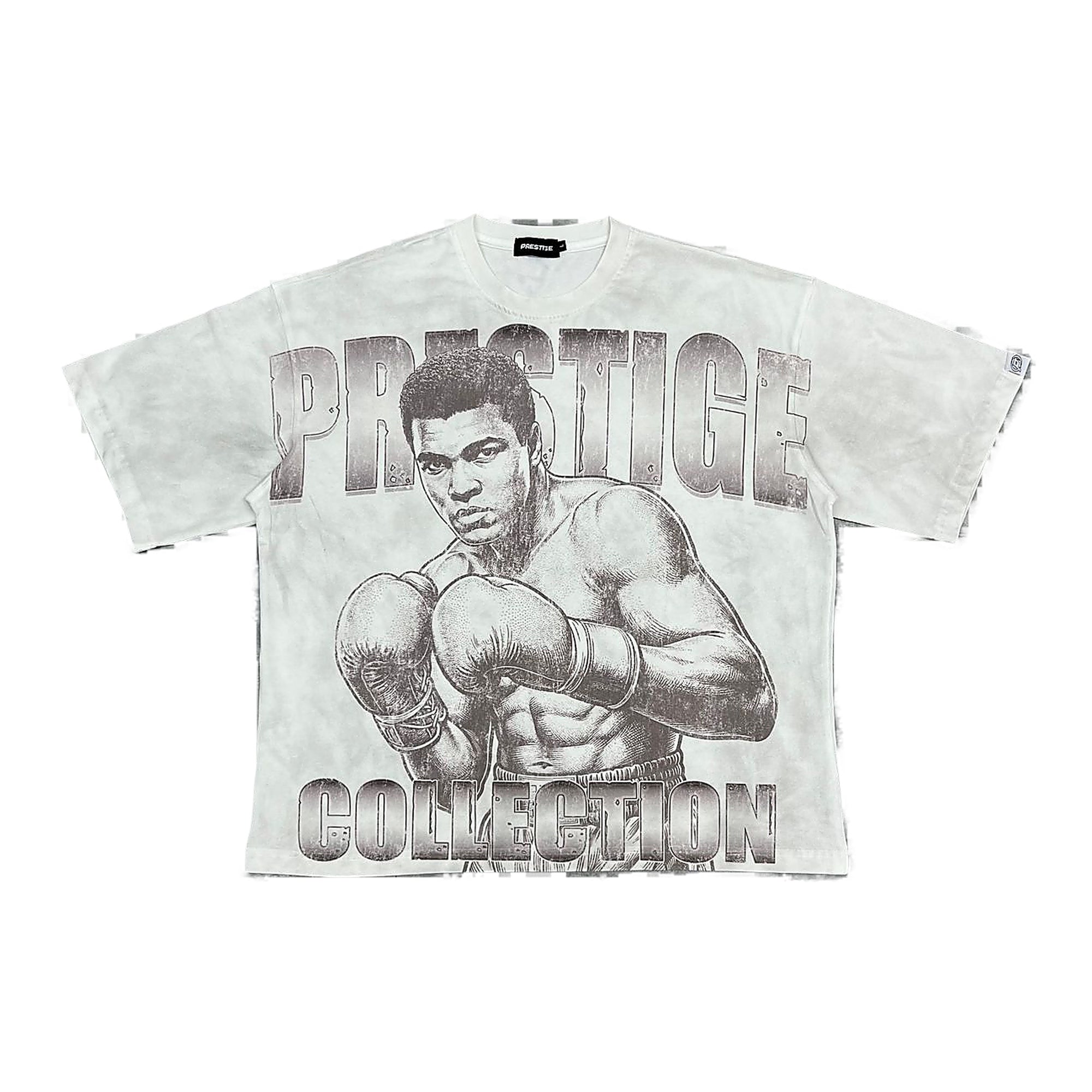 Prestige Denim Boxer Tee - Graphic White