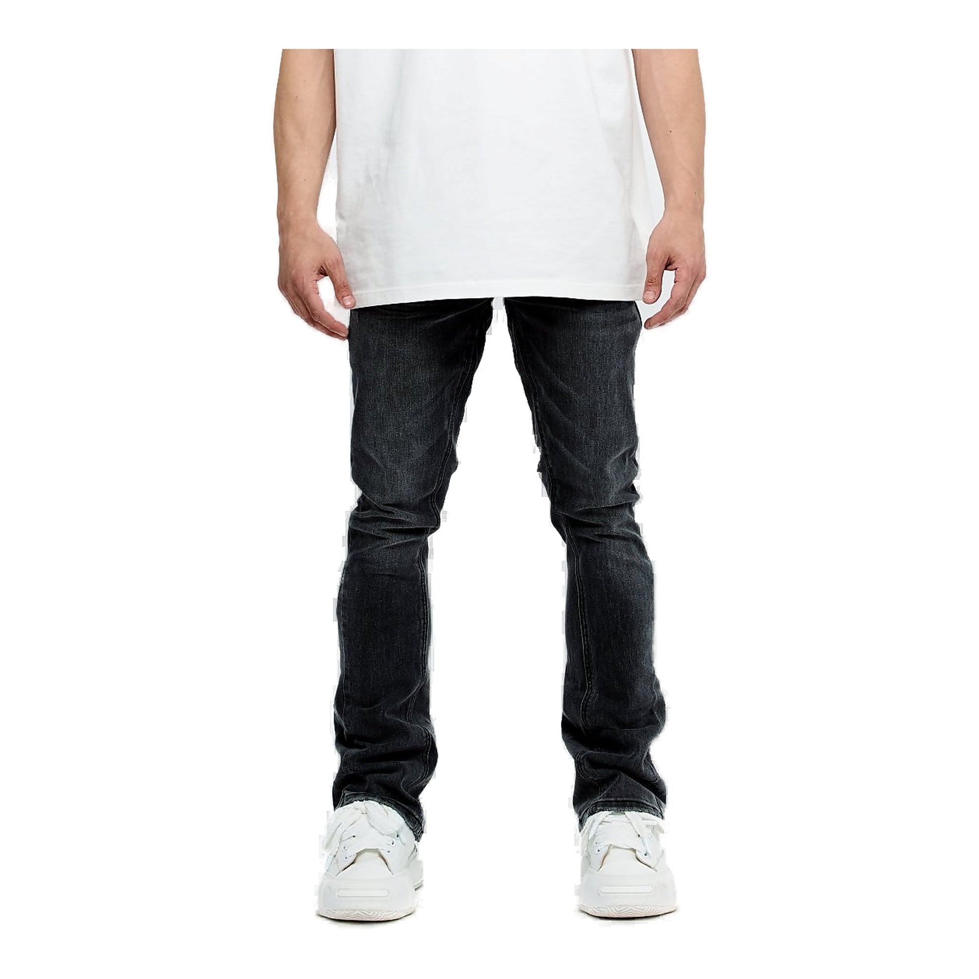 Valabasas Mr. Stacked Grey Men's Jeans - Dark Wash