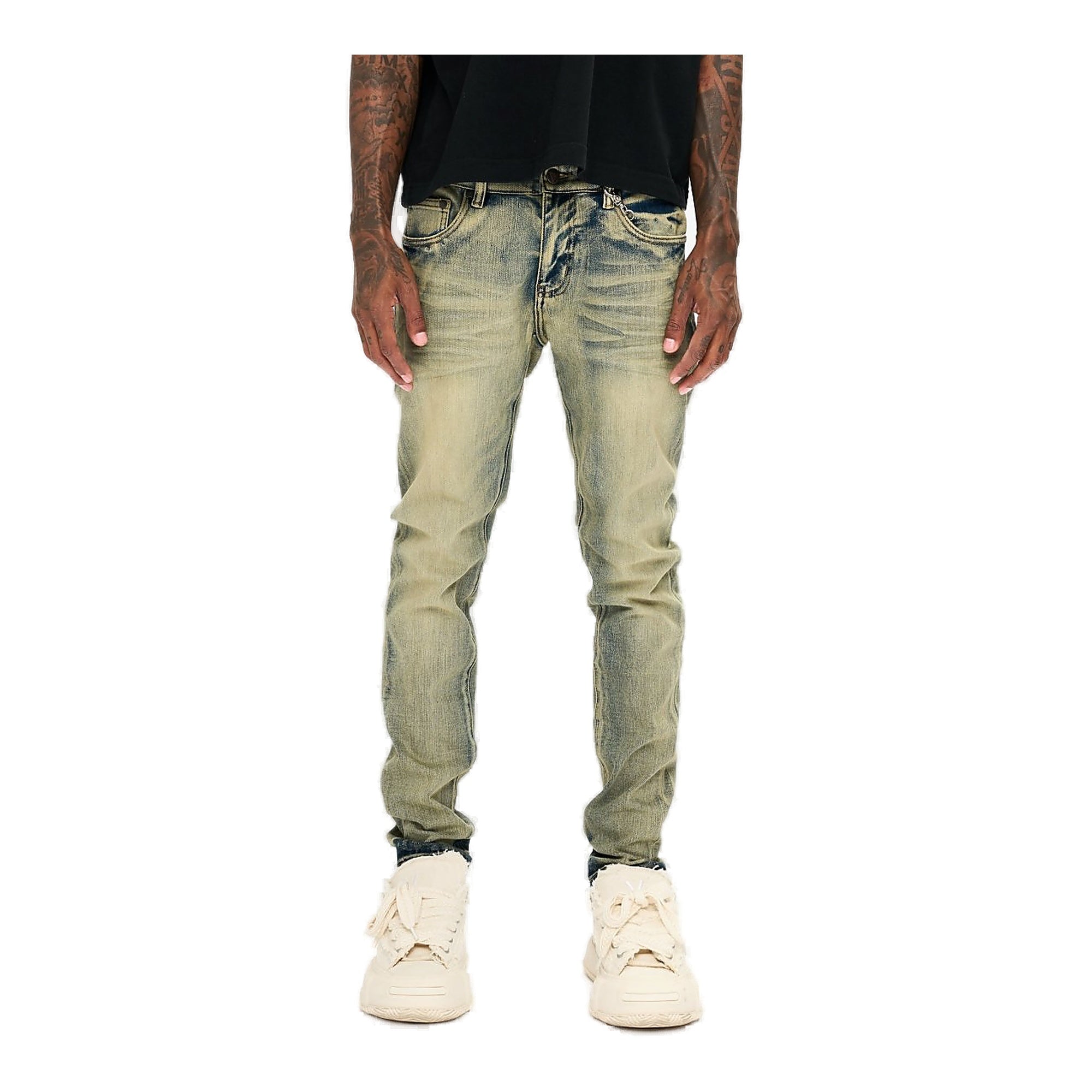 Valabasas Mr. Slim Dark Vintage Slim Fit Jeans - Faded Wash