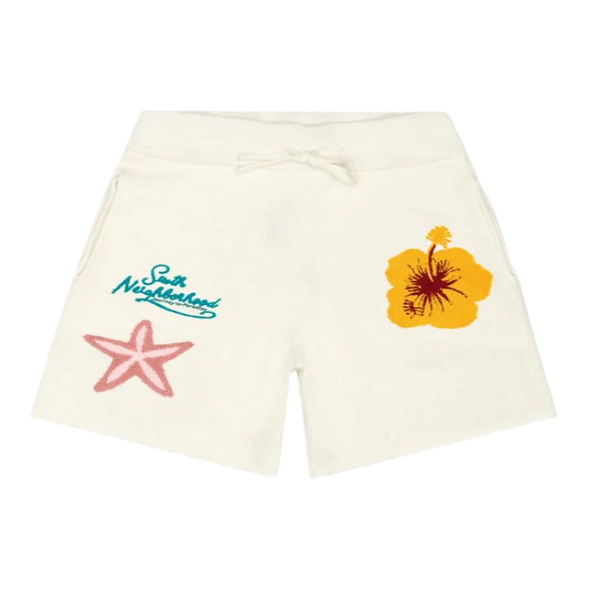 6Th Nbrhd "Waves" Shorts - Embroidered