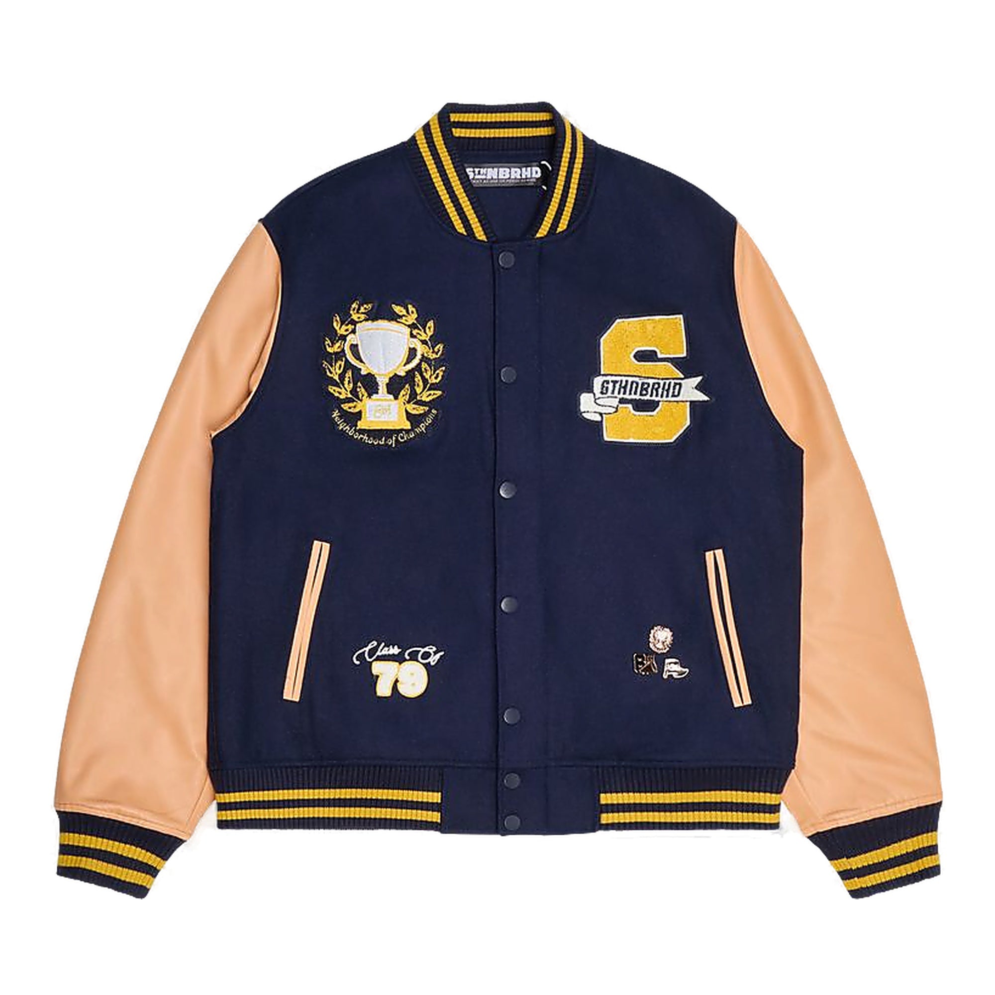 6Th Nbrhd "Ivy" Varsity Jacket - Embroidered
