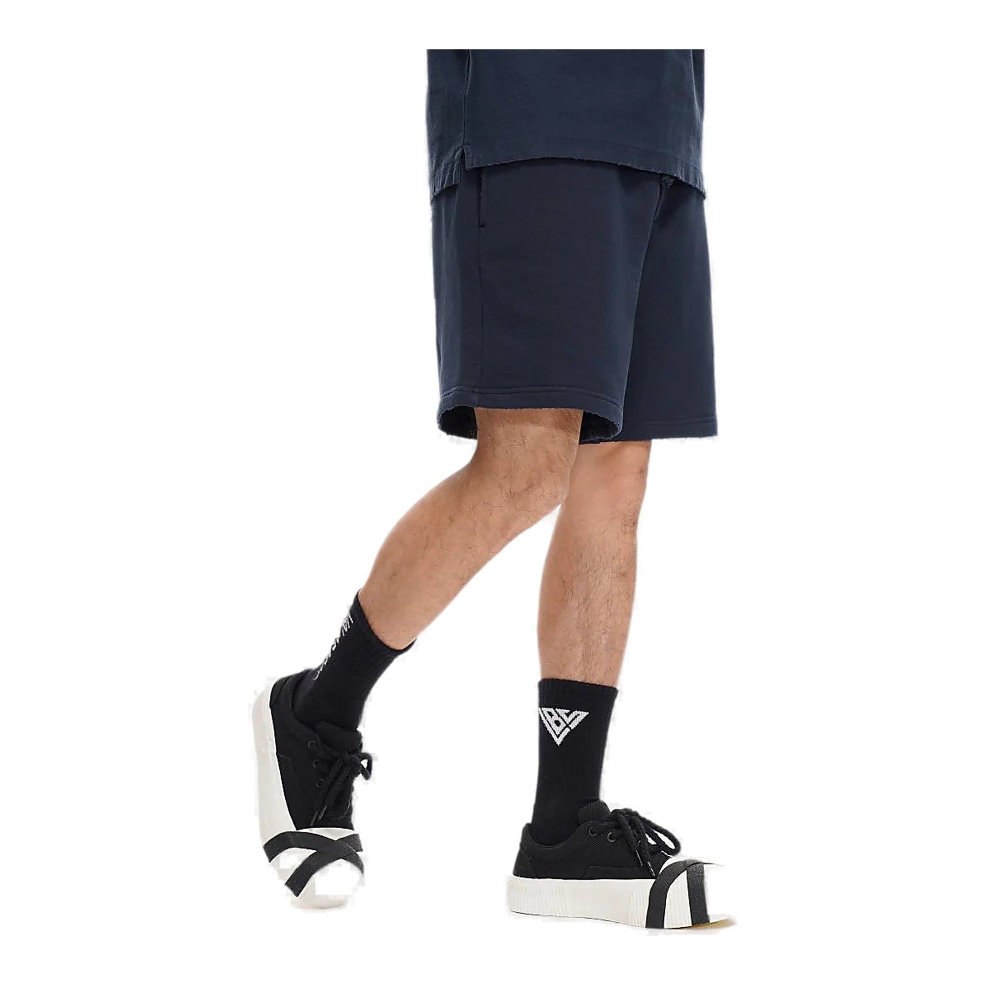 Valabasas Raw Hem Shorts - Navy