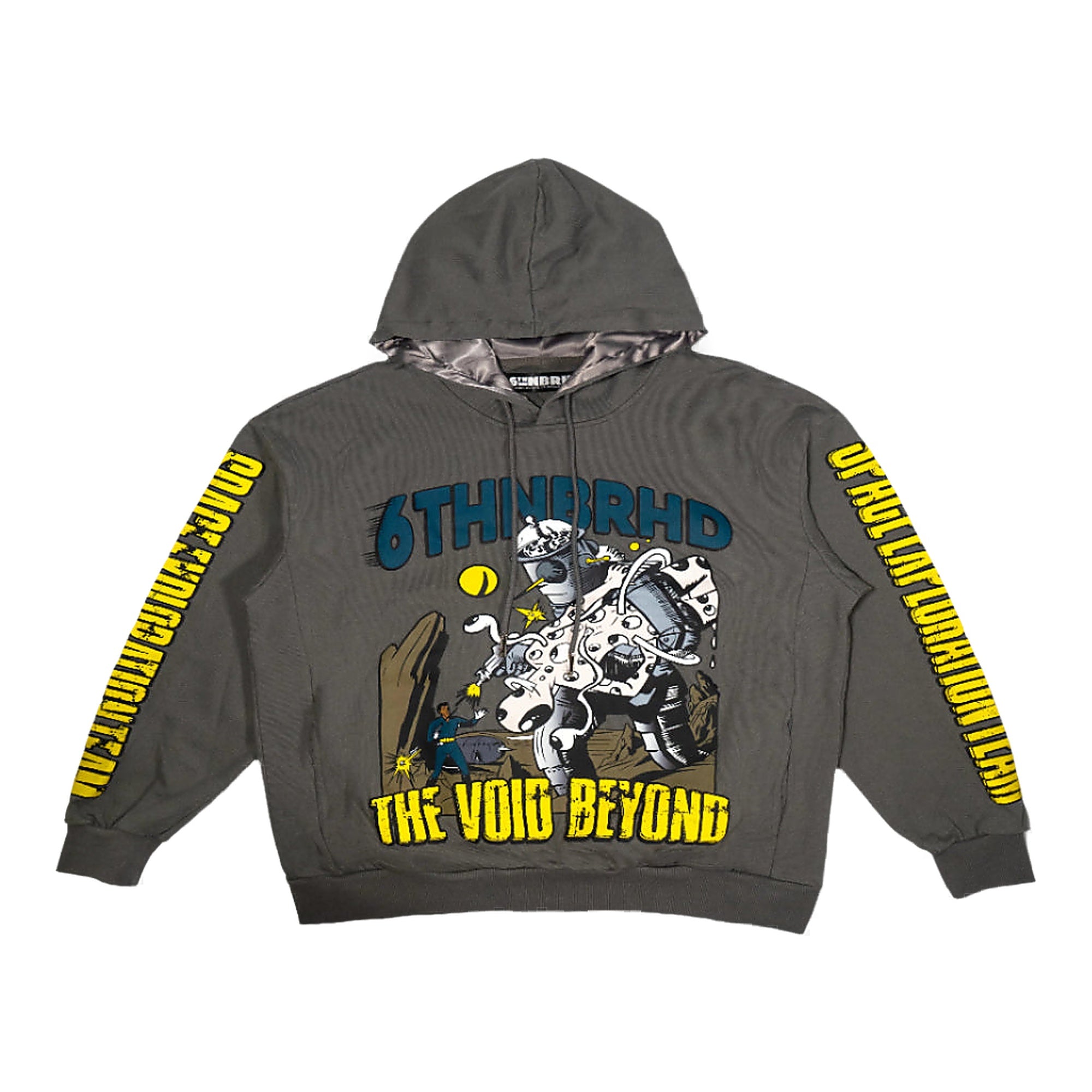 6Th Nbrhd "Aliens" Hoodie - Gray