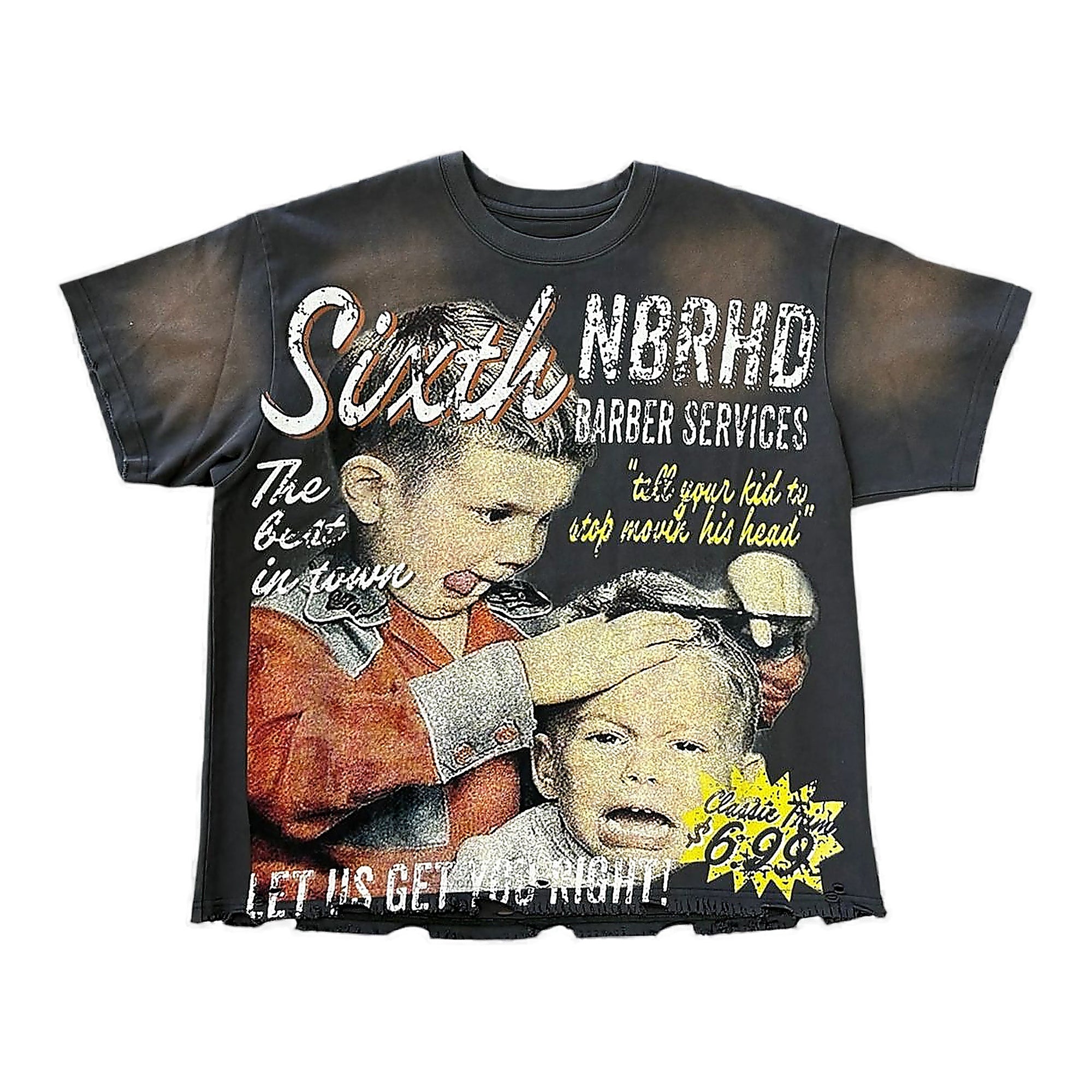 6th Nbrhd Barbershop Tee - Boxy Fit
