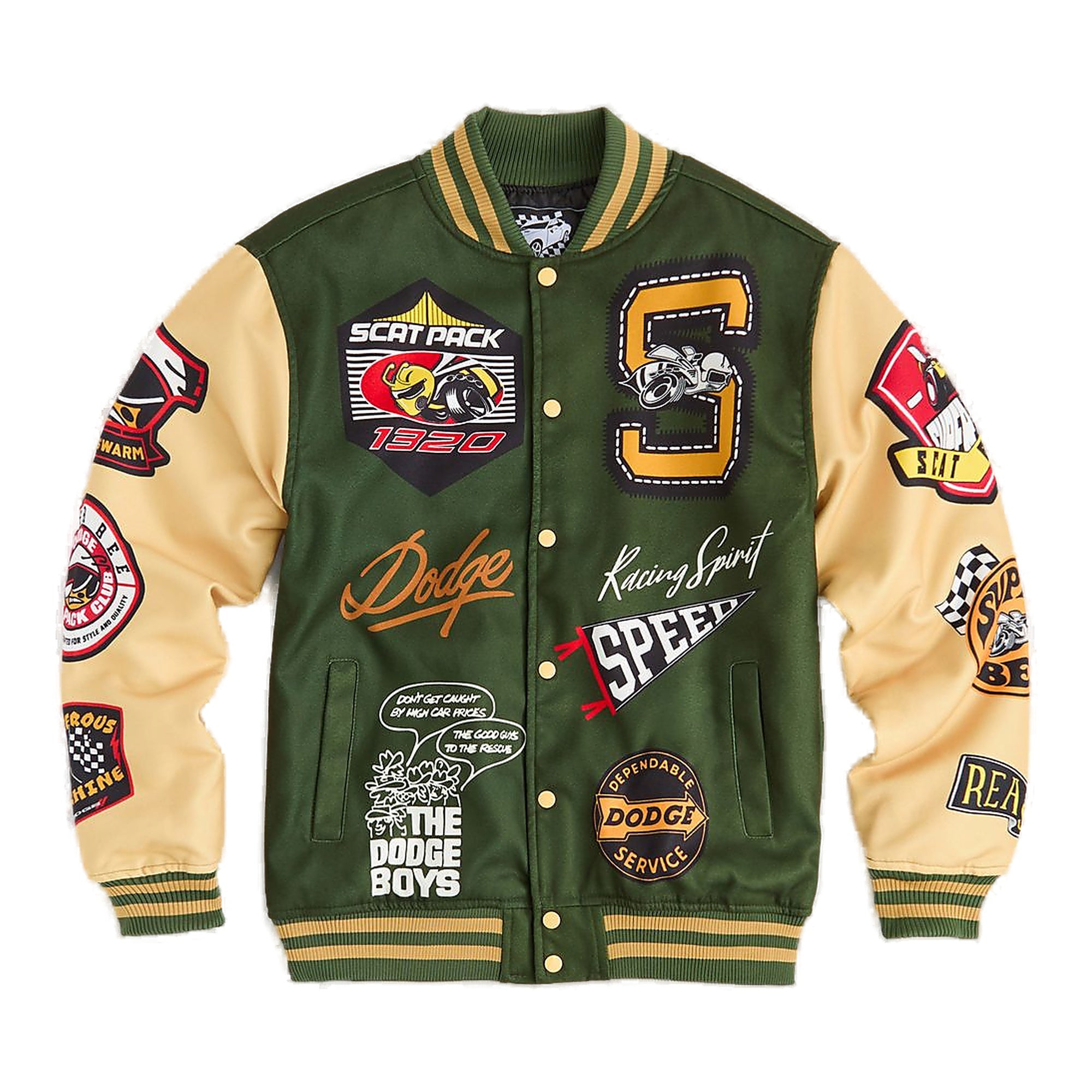 Reason "Dger5" Men's Varsity Jacket - Green