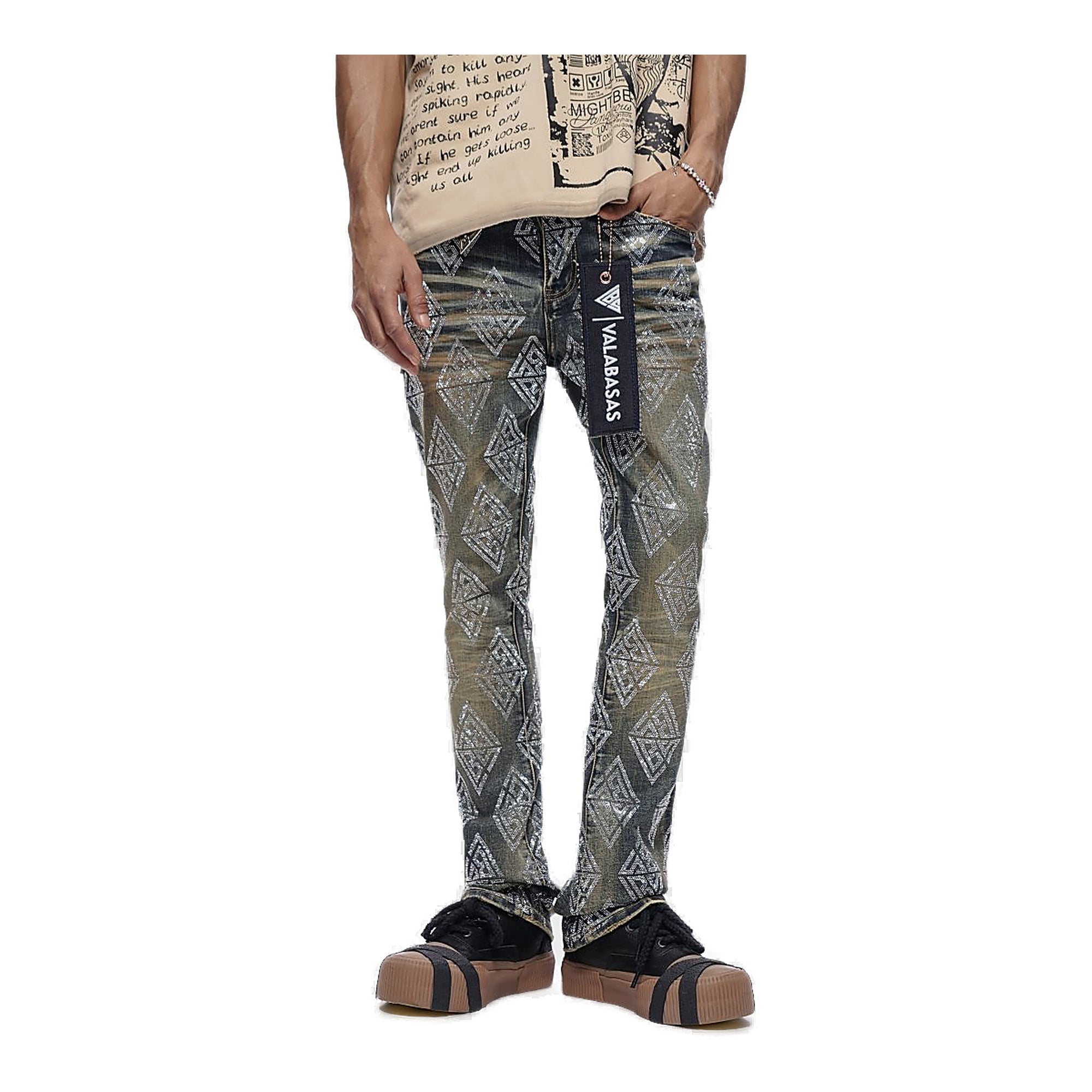 Valabasas Diamond Jeans - Slim Flare