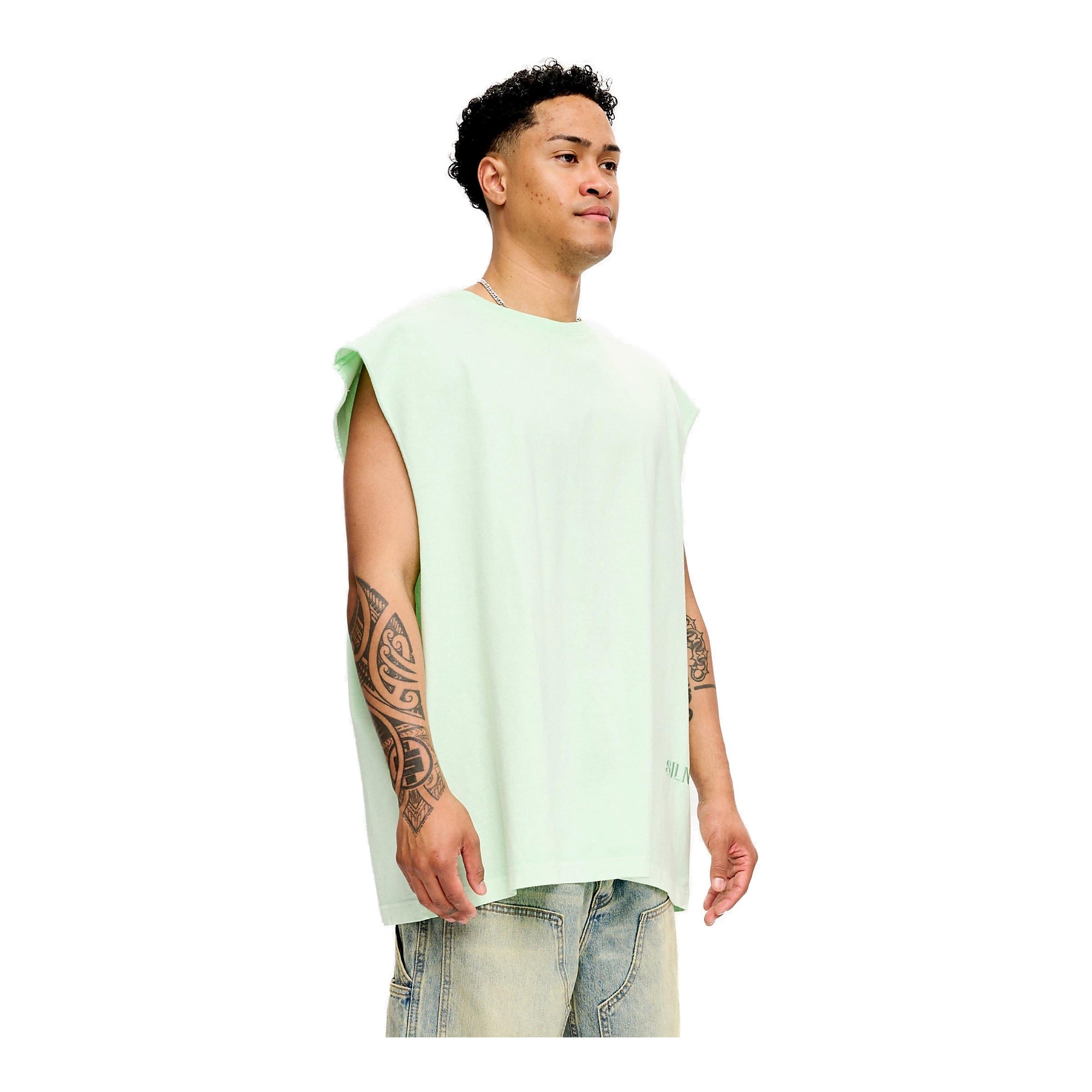 Silnt Chptrs Raw T-Shirt - Sleeveless