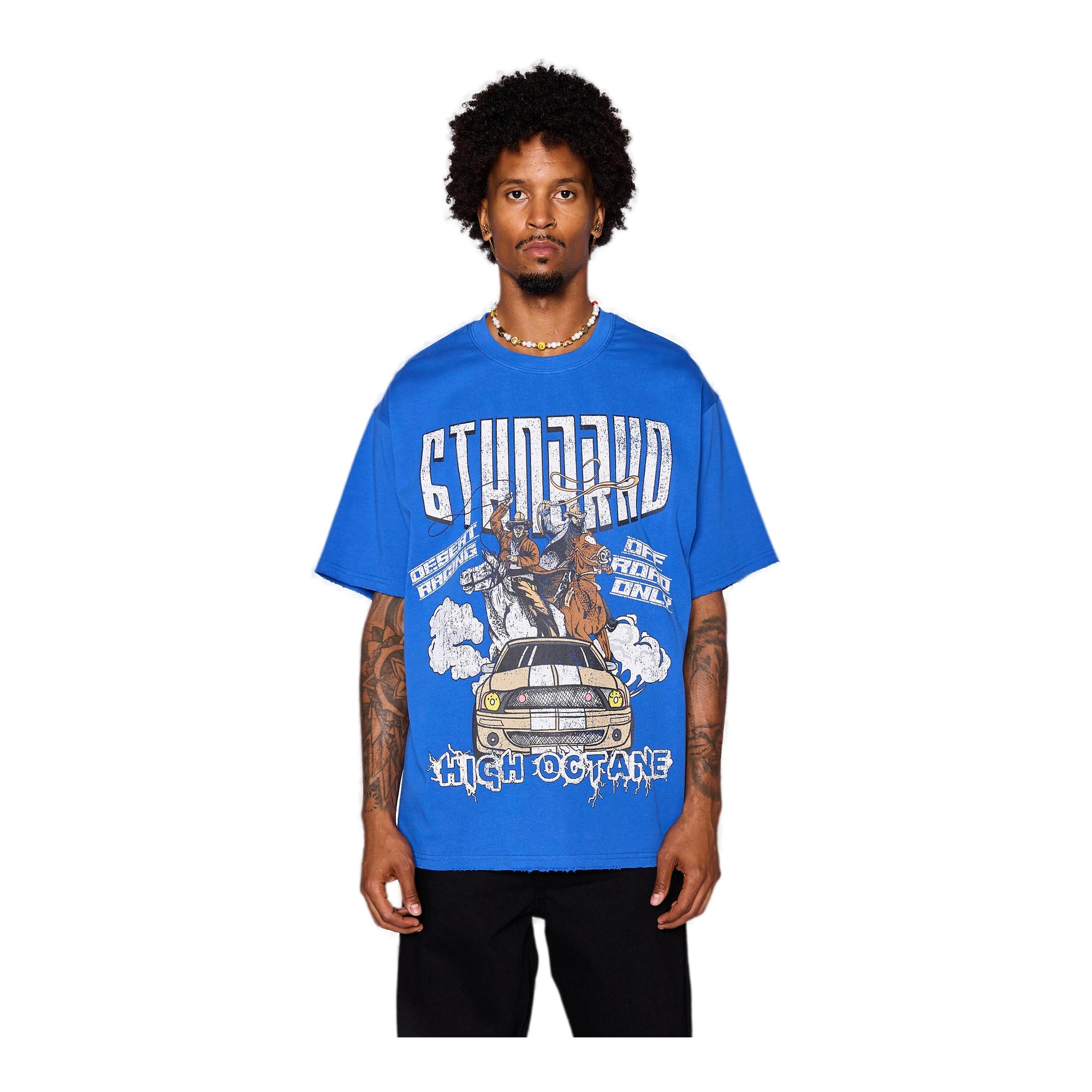 6Th Nbrhd High Octane Men's T-Shirt - Blue