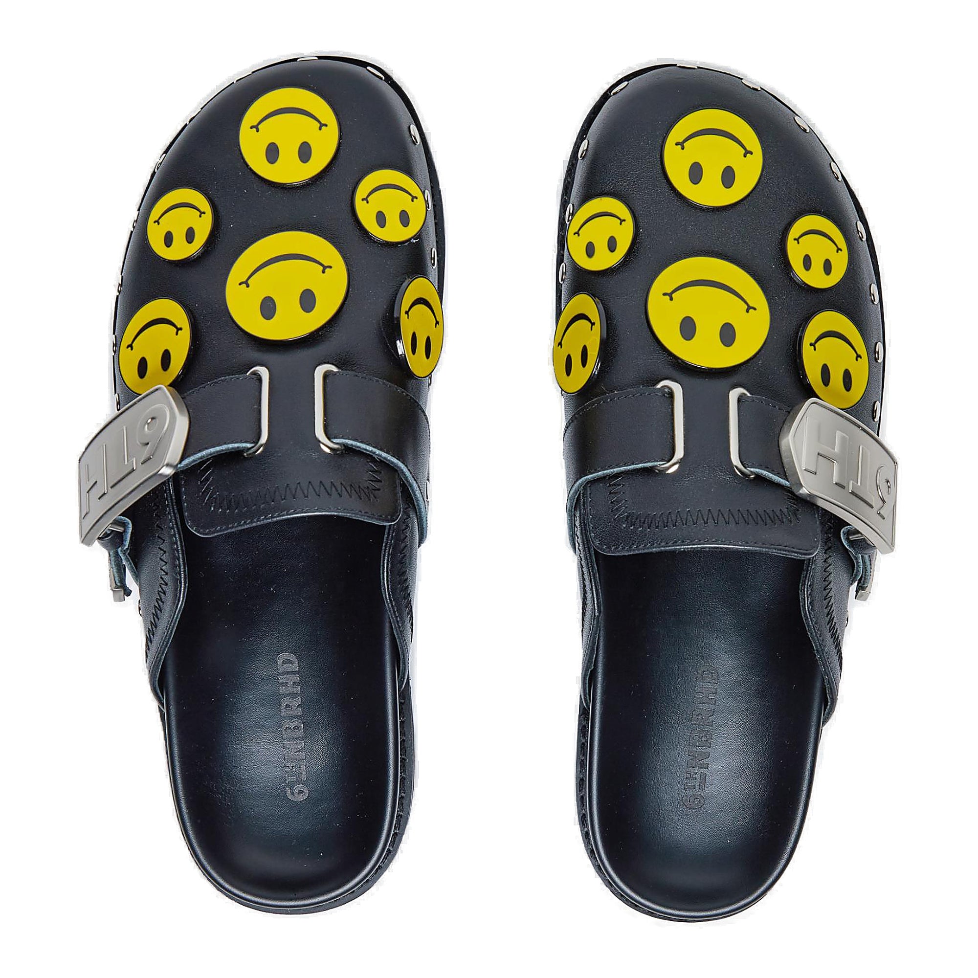 6Th Nbrhd Skip Leather Mule Slides