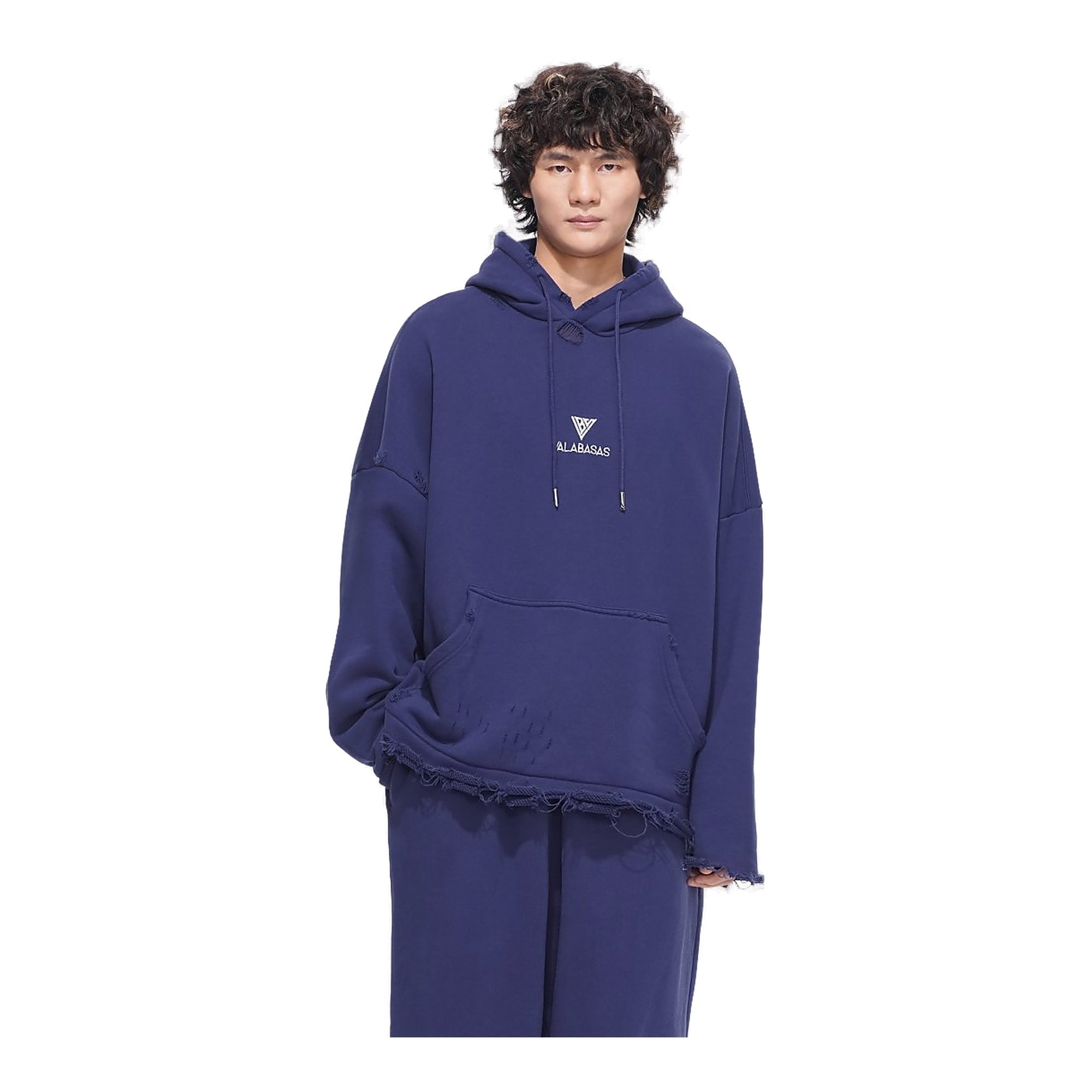 Valabasas Platinum Royal Blue Hoodie - Navy