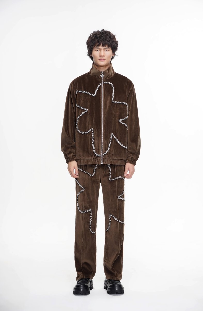 Eden Velvet Jacket Brown - Valabasas