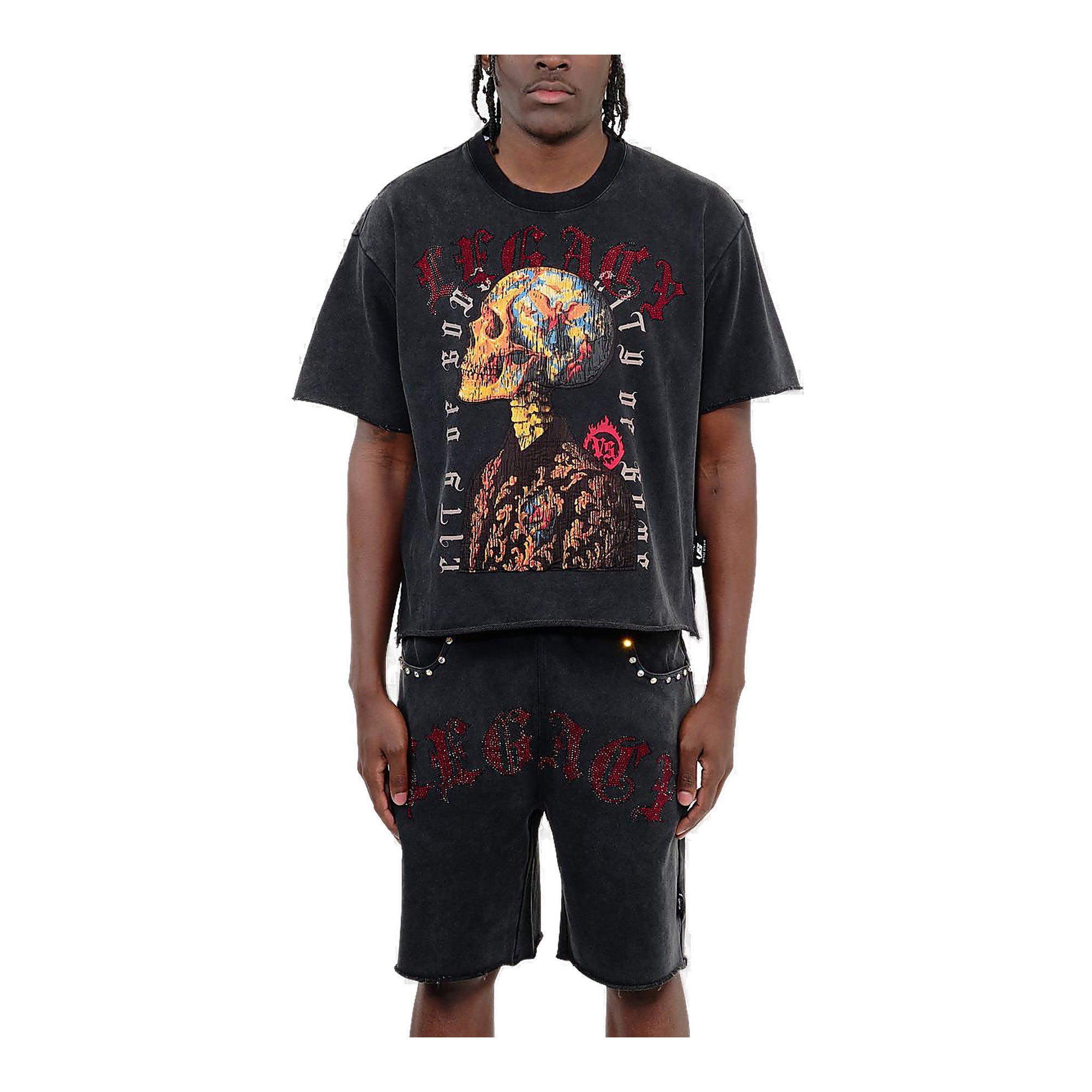 Copper Rivet Skull T-Shirt - Boxy Fit