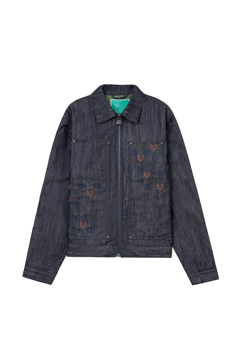 Vala De Labasas Depart Selvedge Denim Jacket - Dark Denim