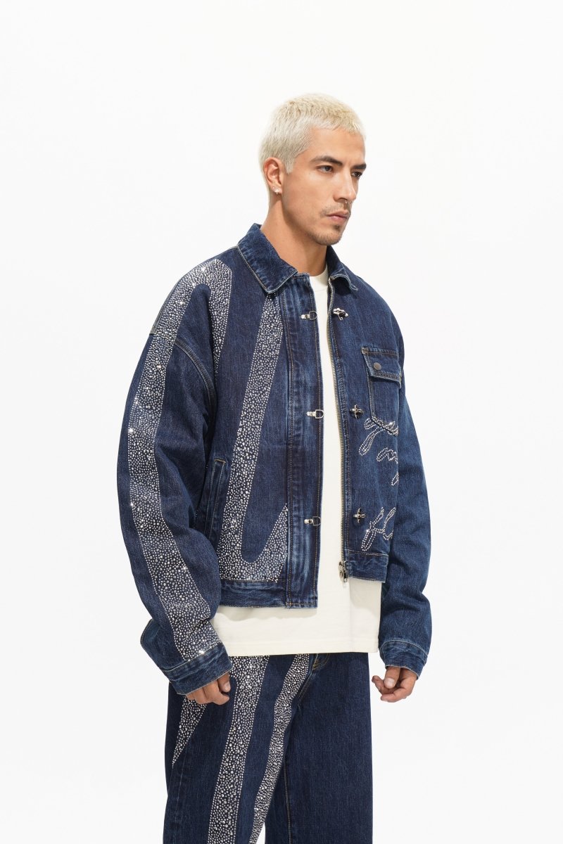 Encrypted Jacket Denim Blue - Valabasas
