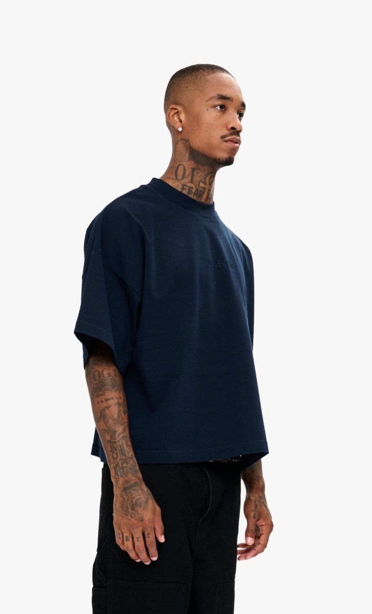 Essential Crop Tee Navy - Valabasas