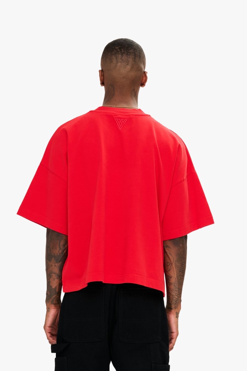 Essential Crop Tee Red - Valabasas