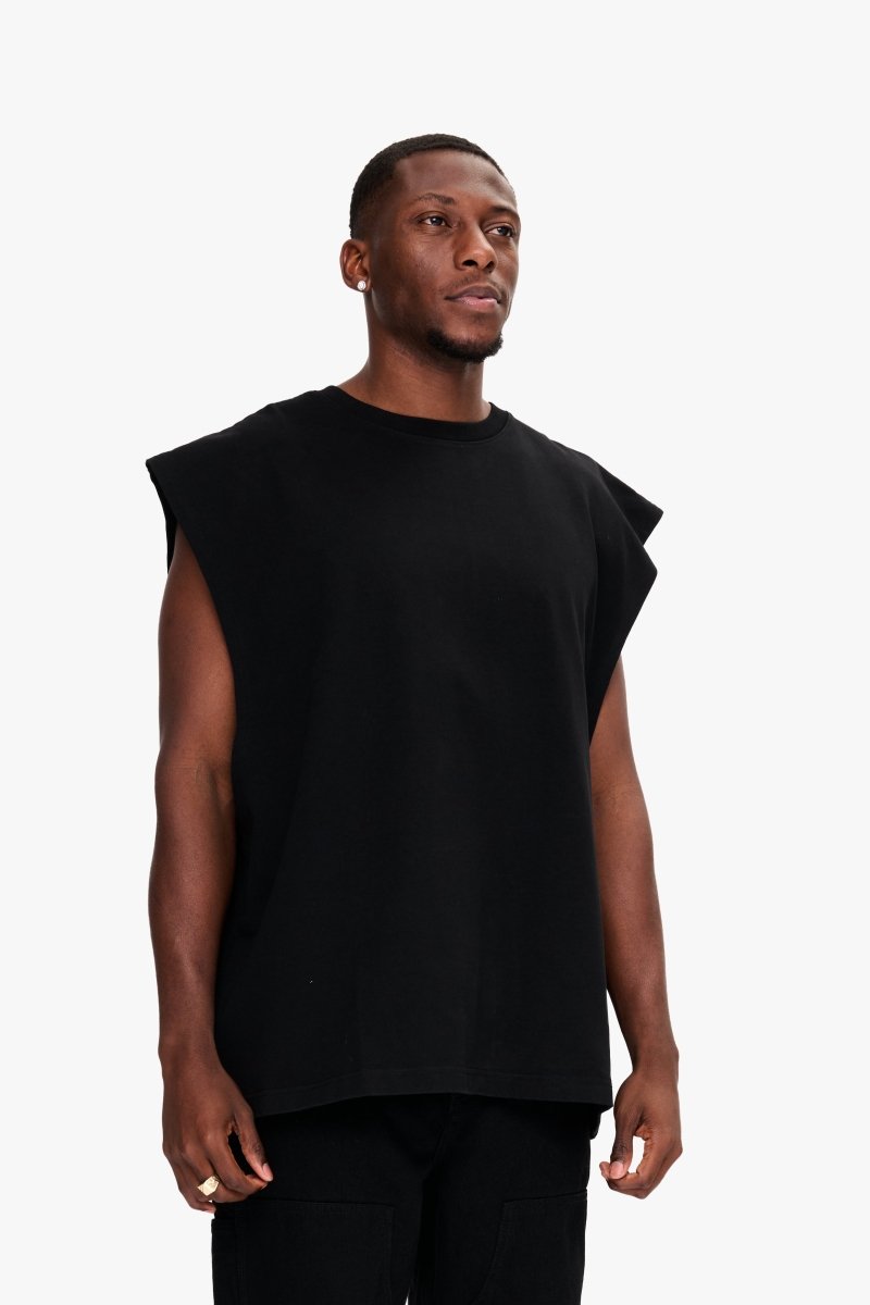 Essential Sleeveless Tee Black - Valabasas