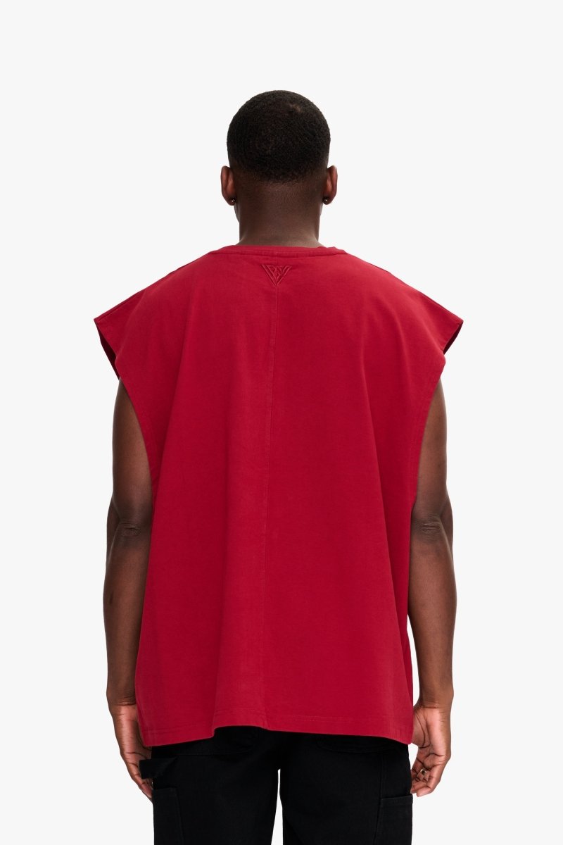 Essential Sleeveless Tee Bloodstone - Valabasas