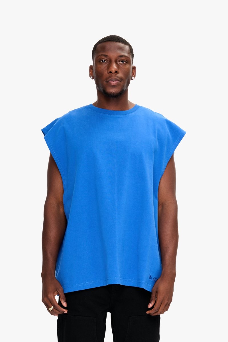 Essential Sleeveless Tee Electric Blue - Valabasas