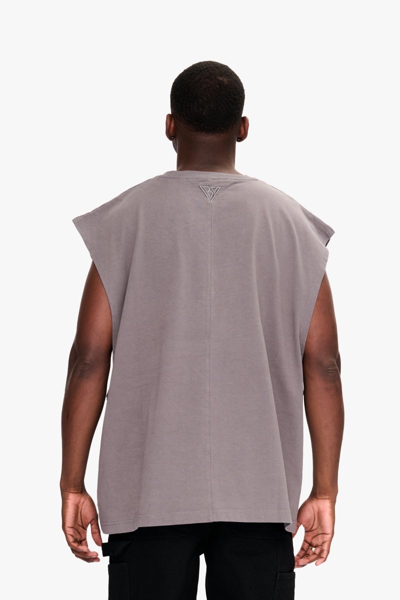 Essential Sleeveless Tee Graphite - Valabasas