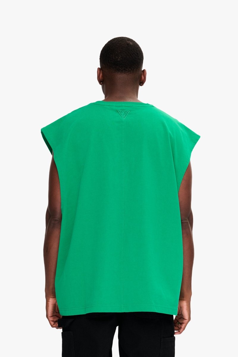 Essential Sleeveless Tee Green - Valabasas