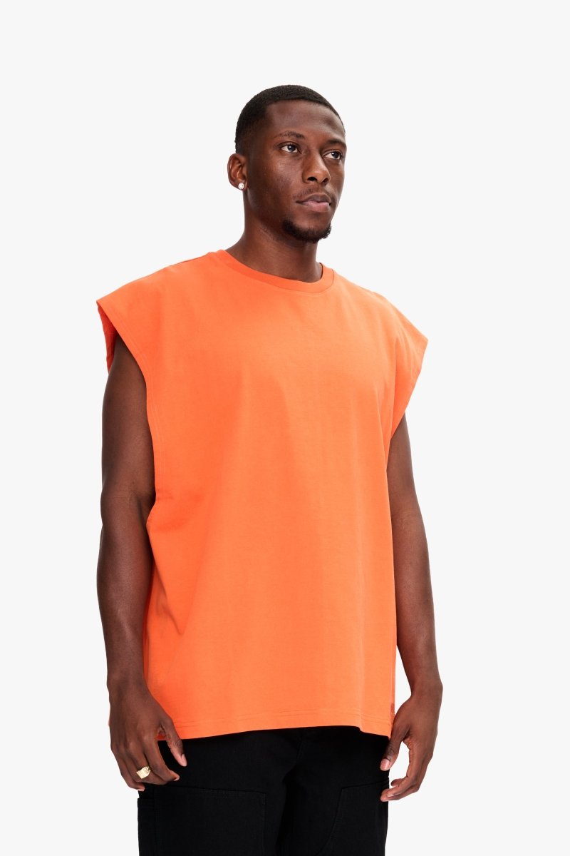 Essential Sleeveless Tee Orange - Valabasas