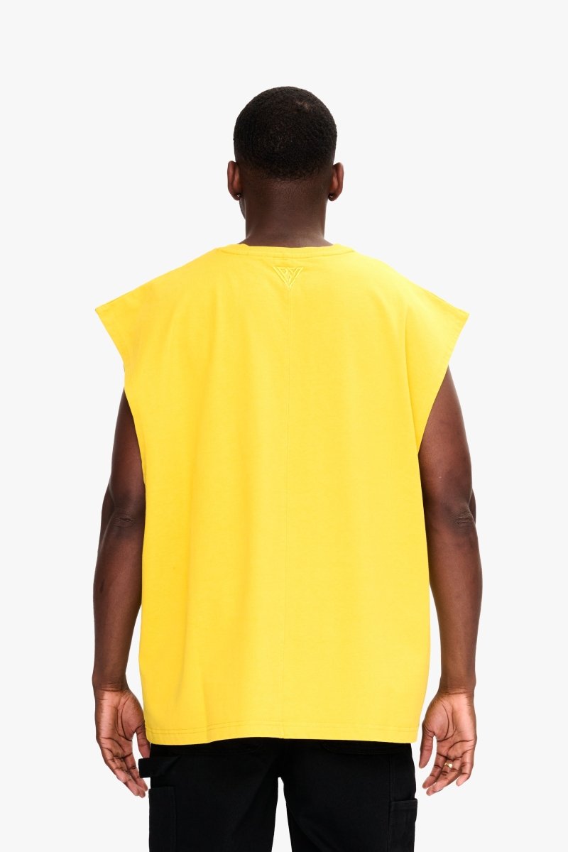 Essential Sleeveless Tee Yellow - Valabasas