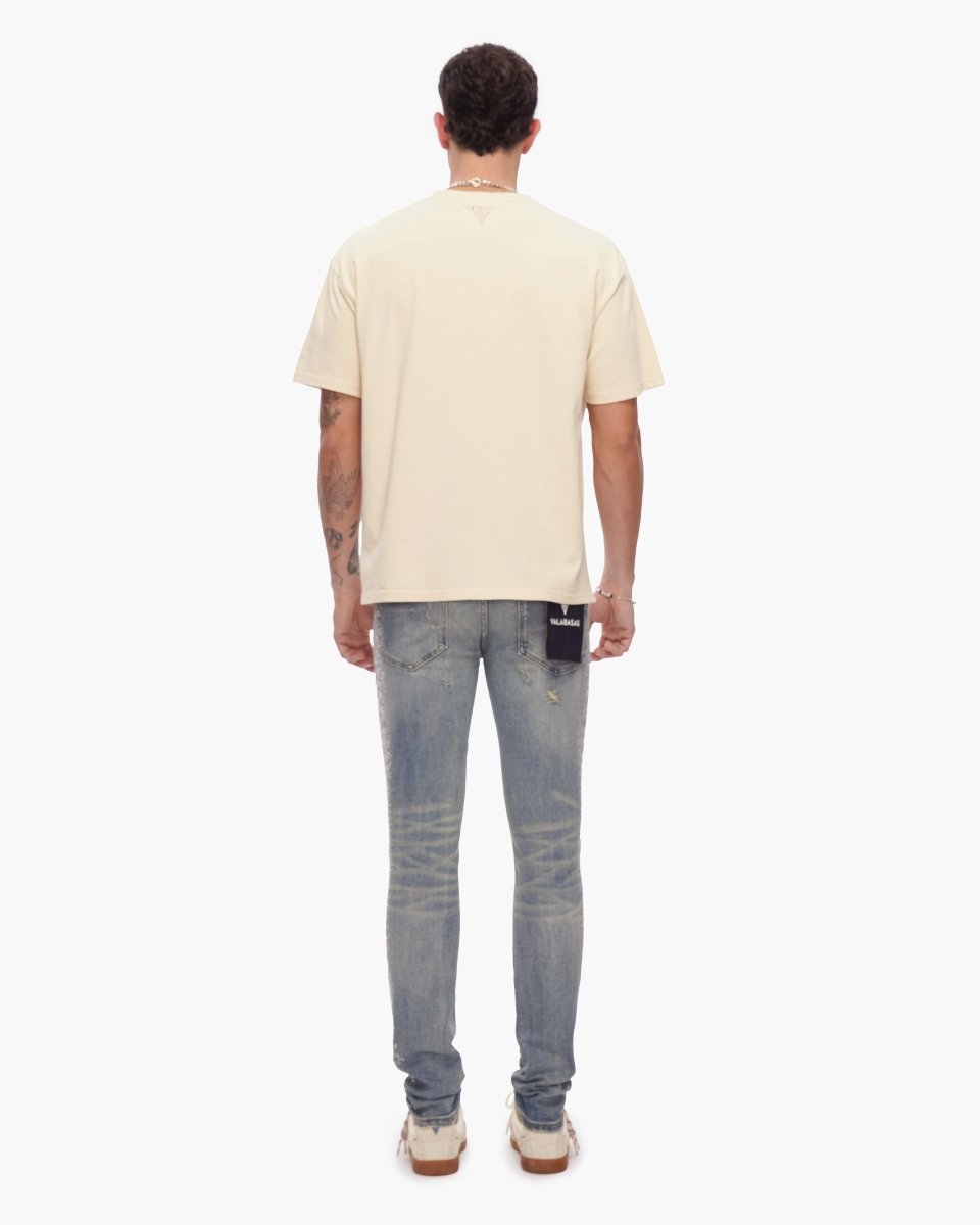 Essential Tank Beige Tee - Valabasas